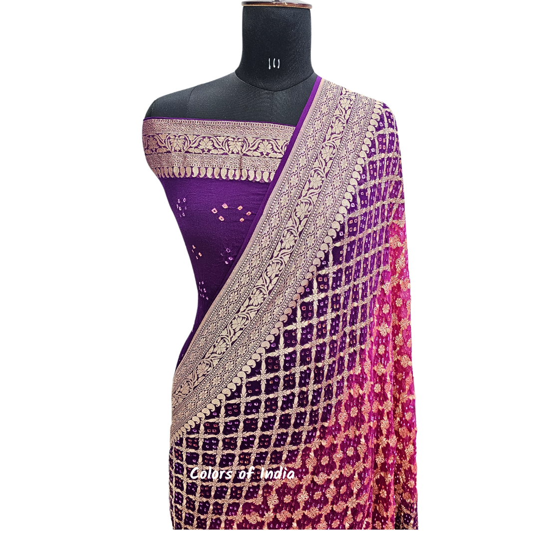 Pure Khaddi Georgette Banarasi Saree