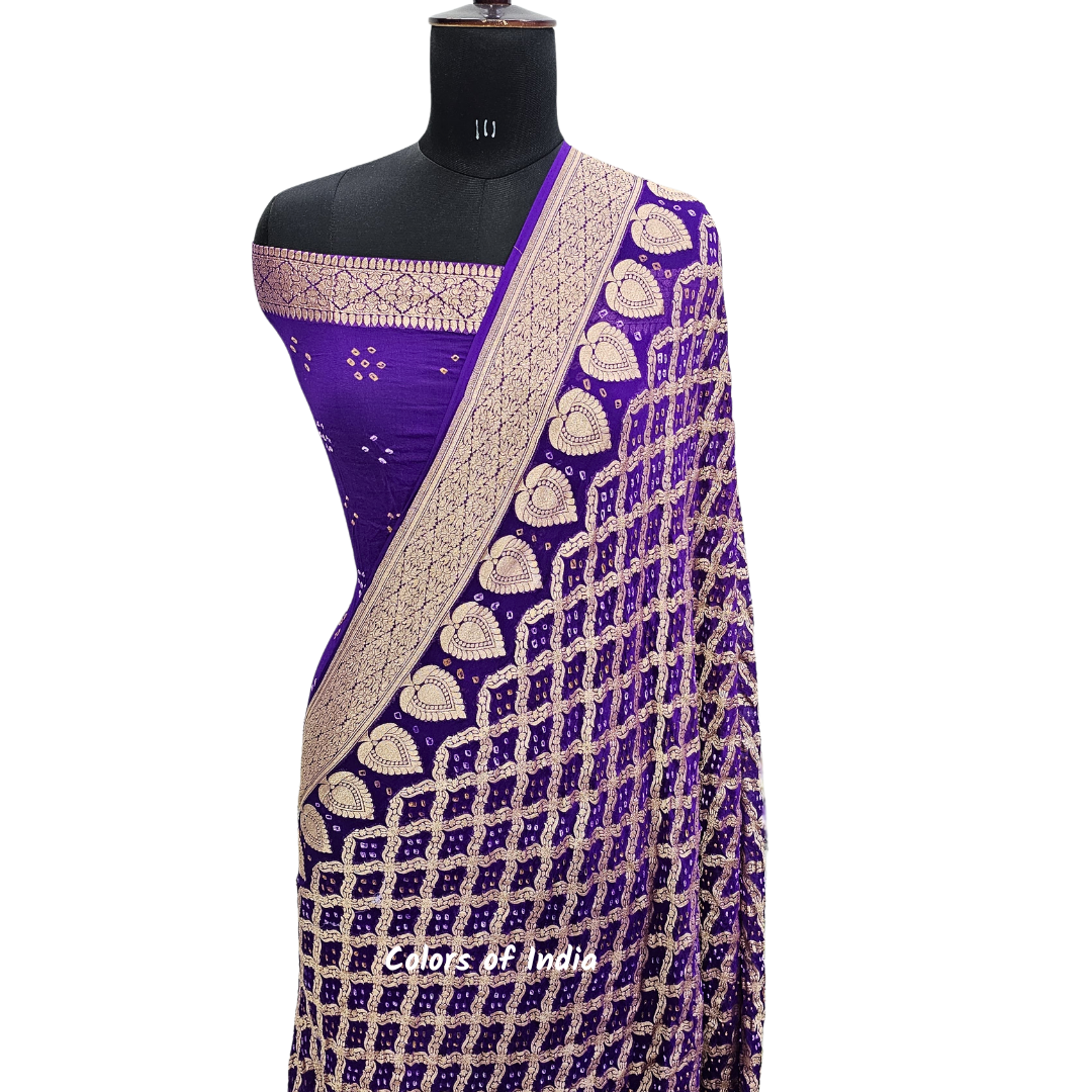 Pure Khaddi Georgette Banarasi Saree