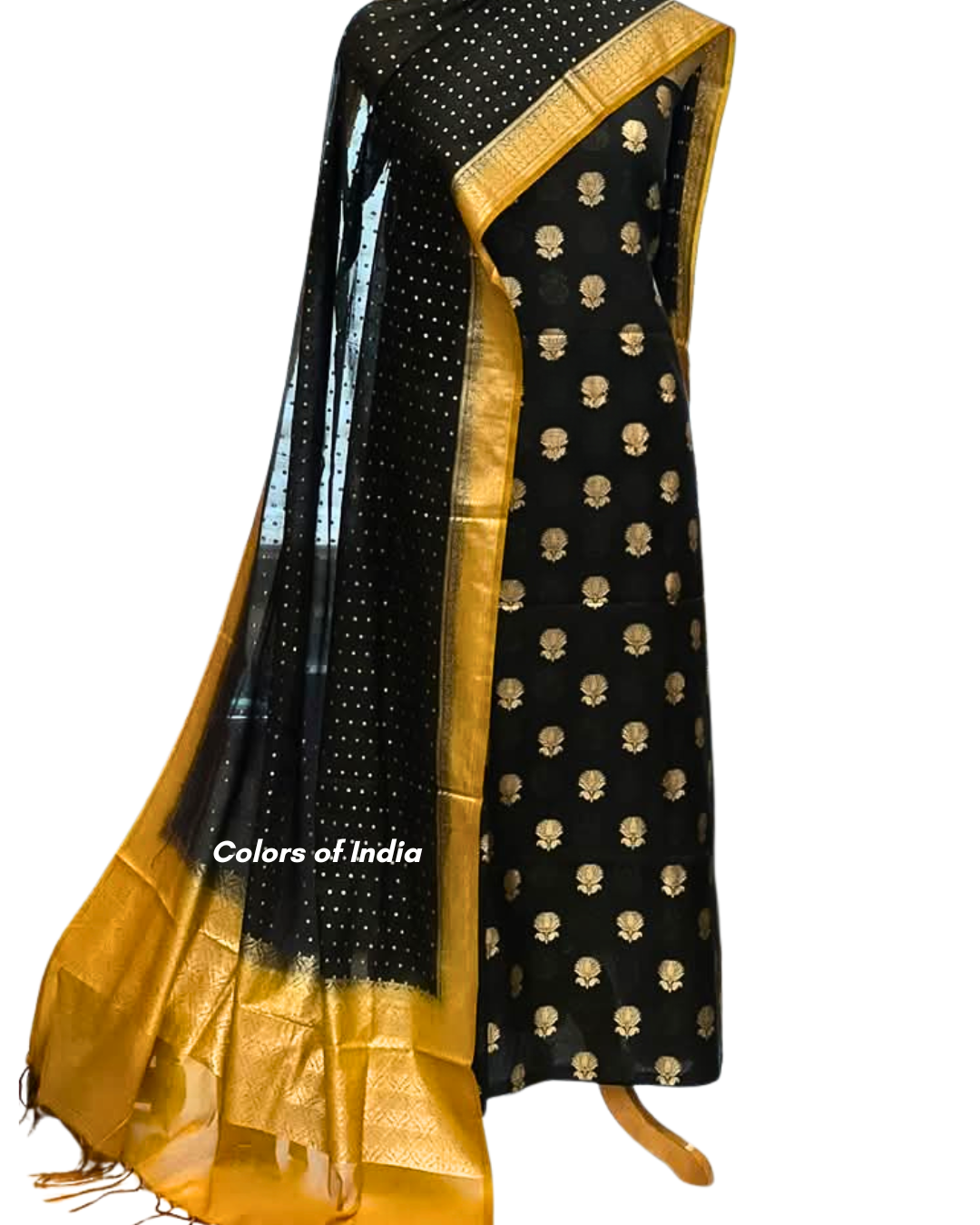 Black Party Wear Punjabi Suit / Black Salwar Suit Women / Party & Festive Wear Suit