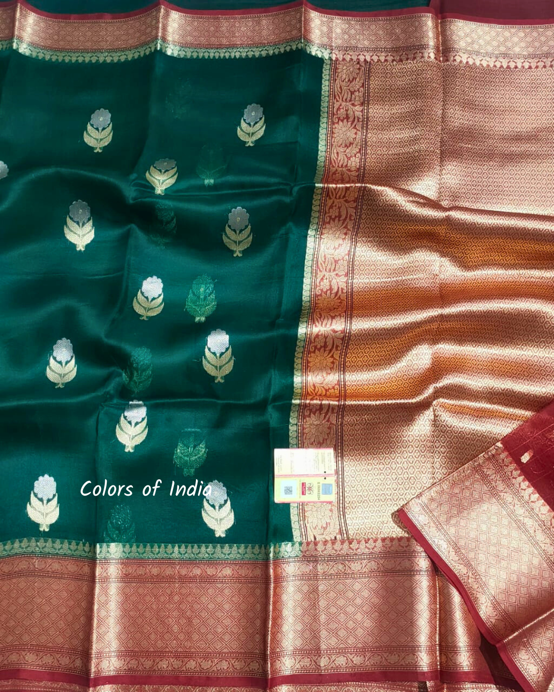 Banarasi Pure Silk Organza Party Wear Sarees , FREE DELIVERY