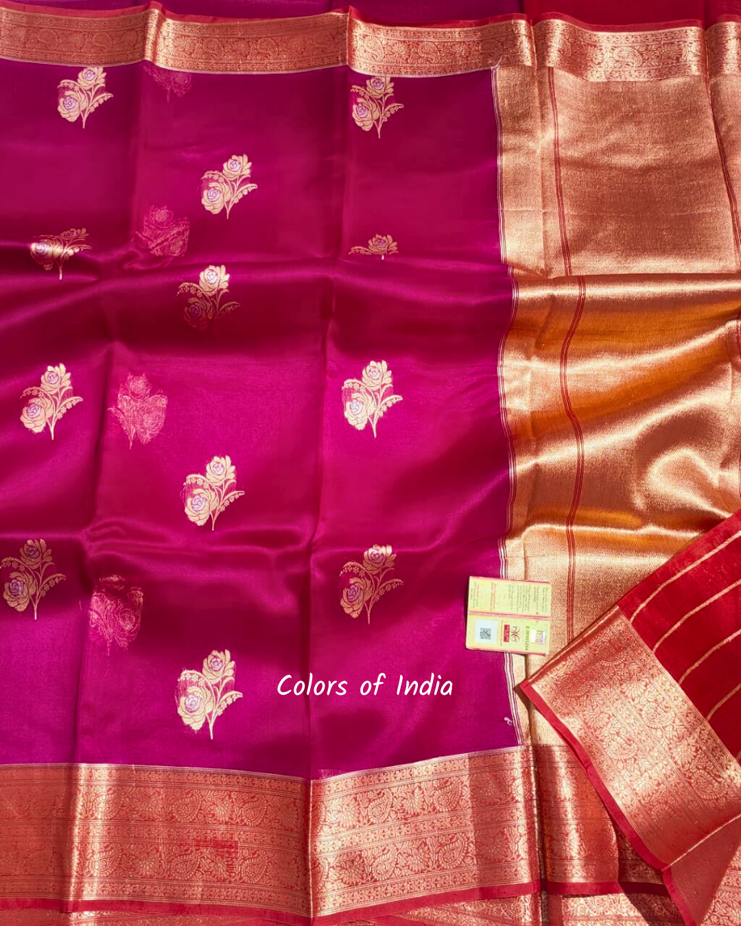 Banarasi Pure Silk Organza Party Wear Sarees , FREE DELIVERY