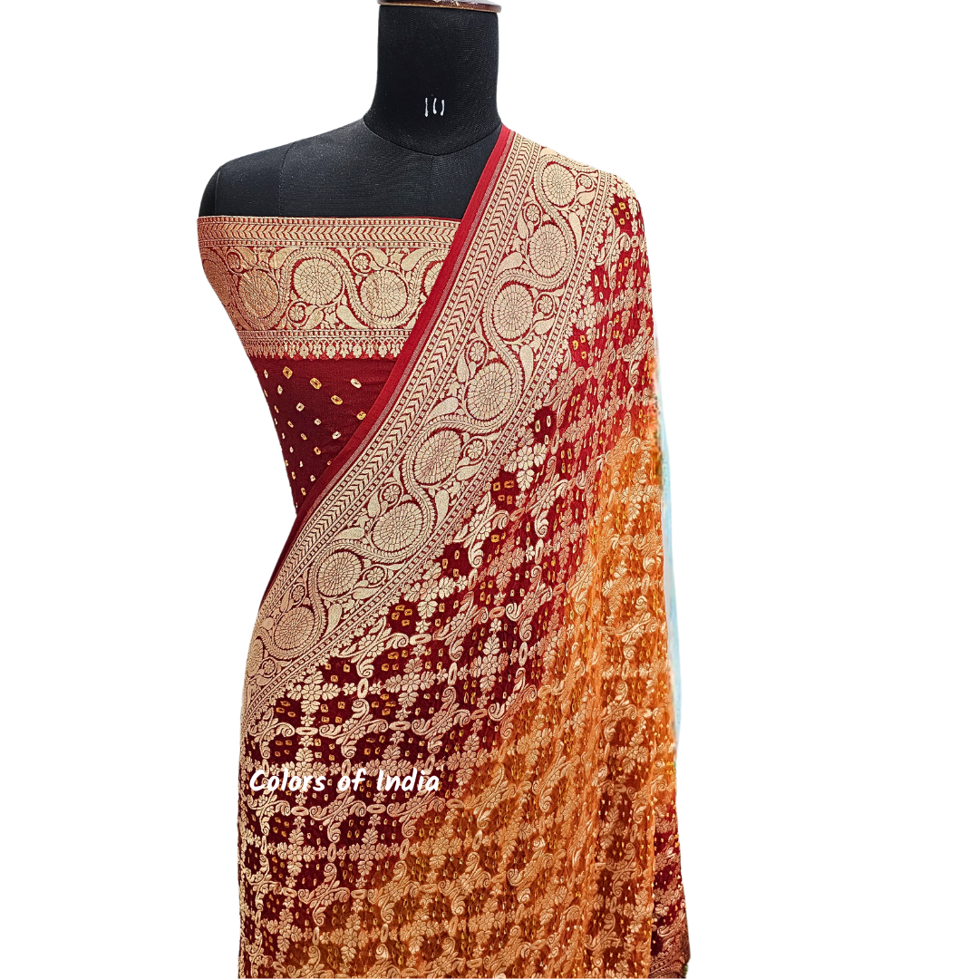 Pure Khaddi Georgette Banarasi Saree