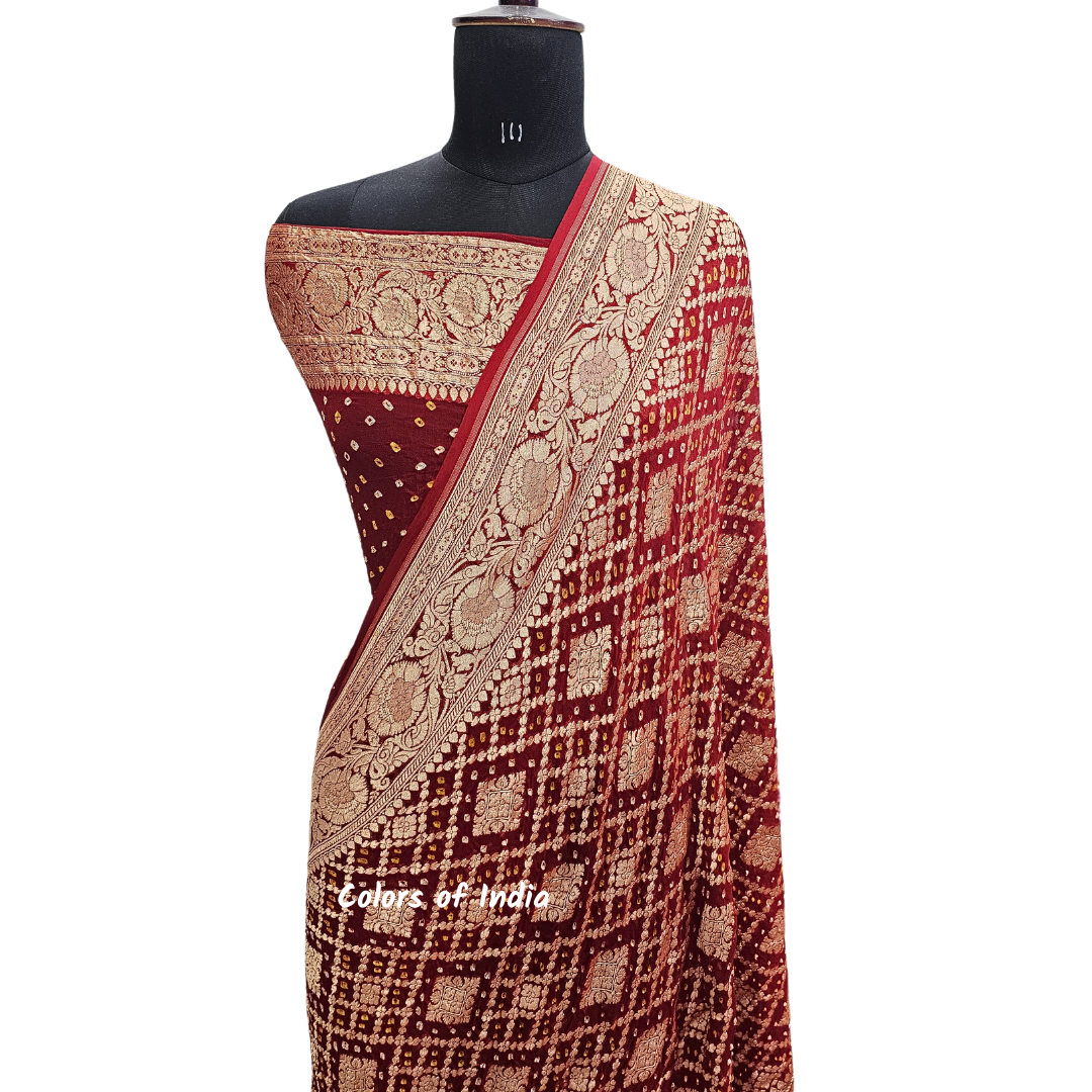 Pure Khaddi Georgette Banarasi Saree