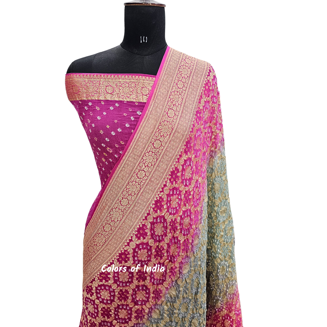 Pure Khaddi Georgette Banarasi Saree