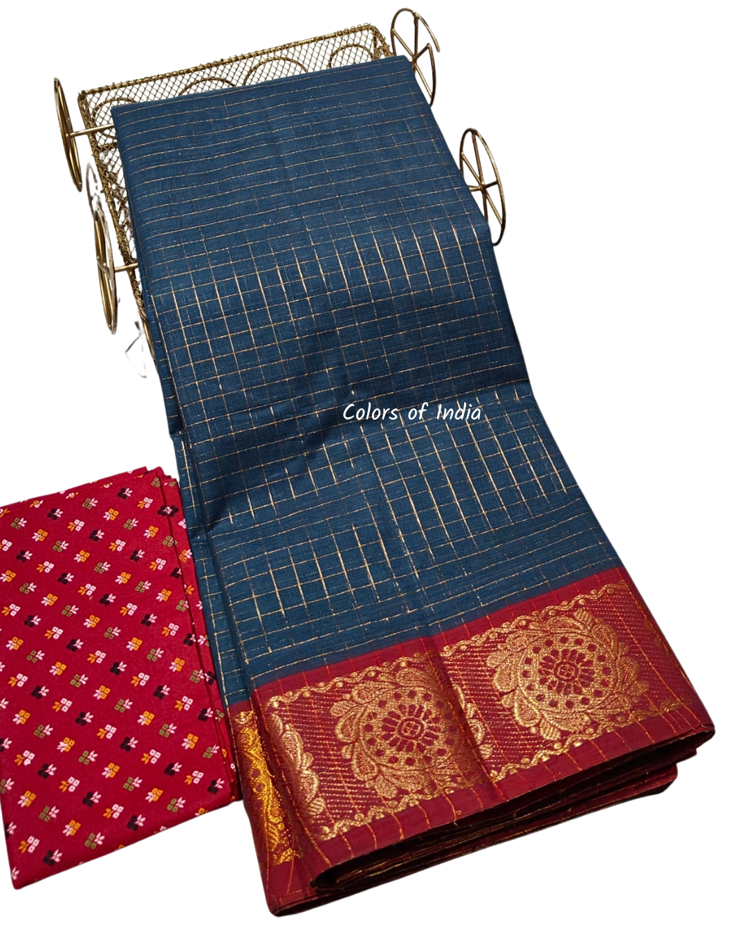 Sungudi cotton saree with blouse , Sarees with border , Sarees Cotton