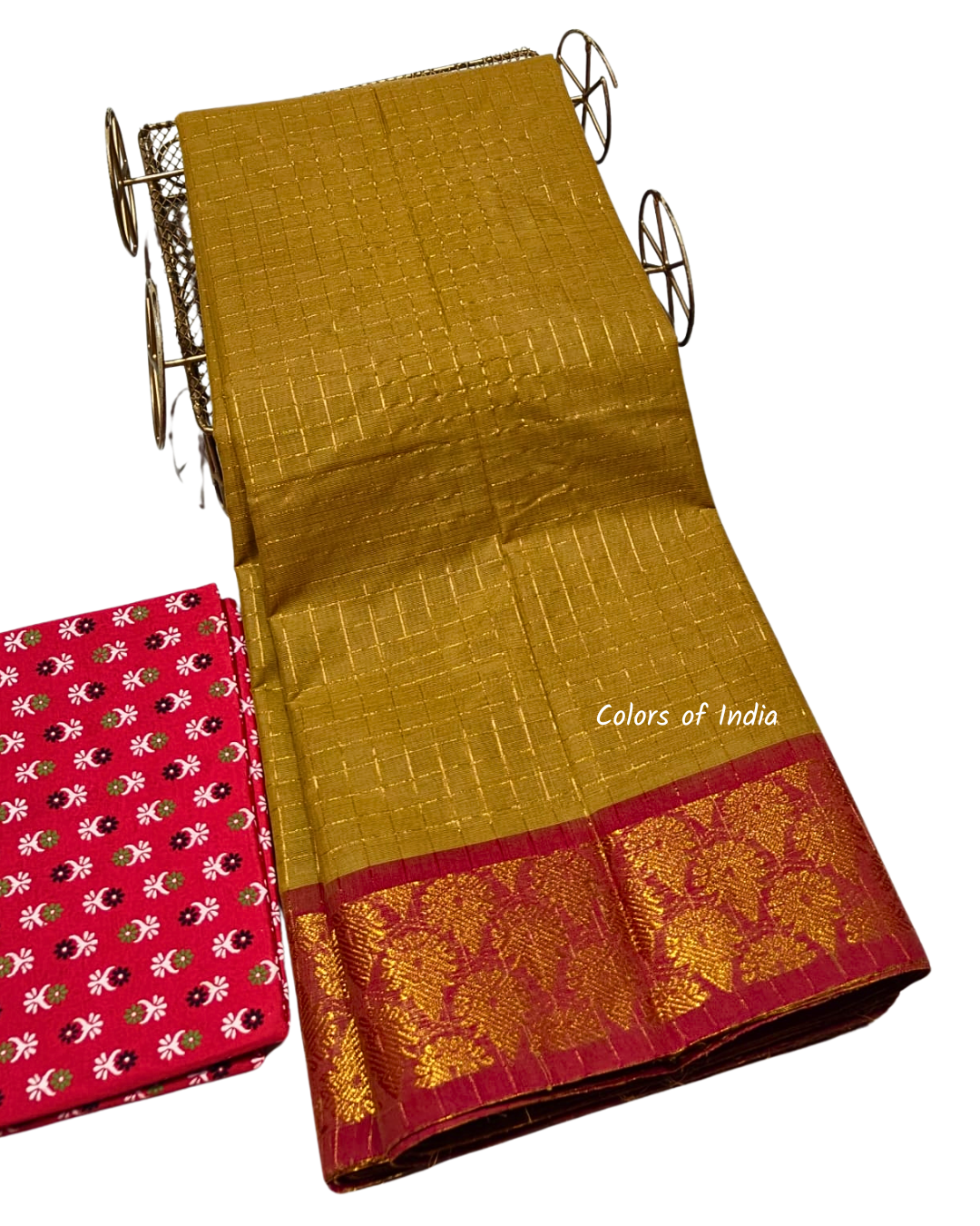 Sungudi cotton saree with blouse , Sarees with border , Sarees Cotton