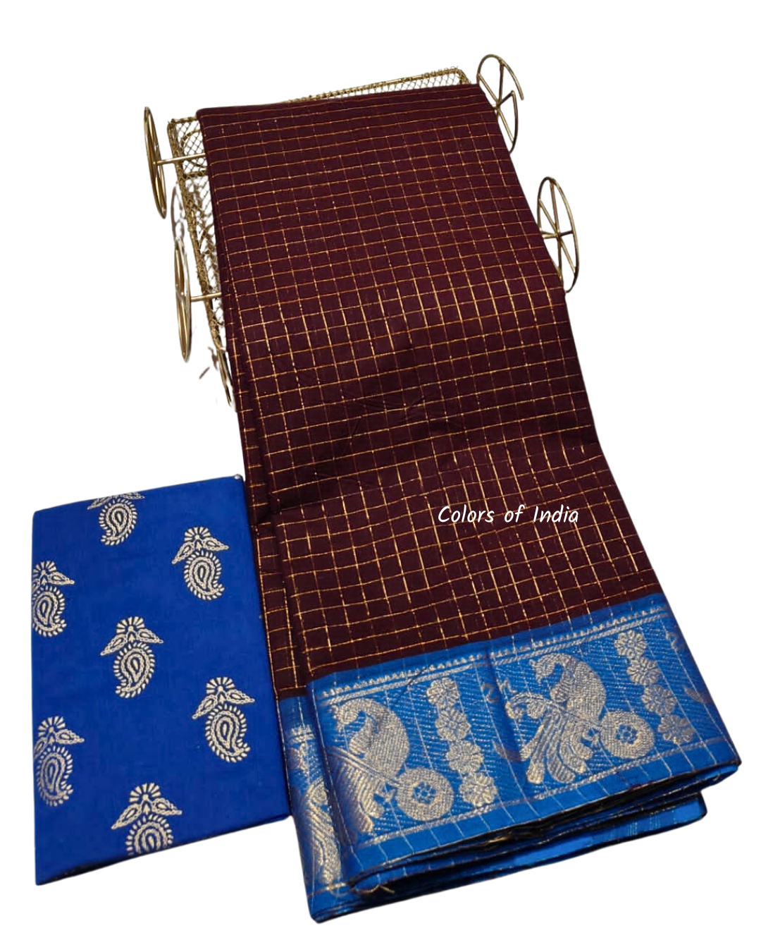 Sungudi cotton saree with blouse , Sarees with border , Sarees Cotton