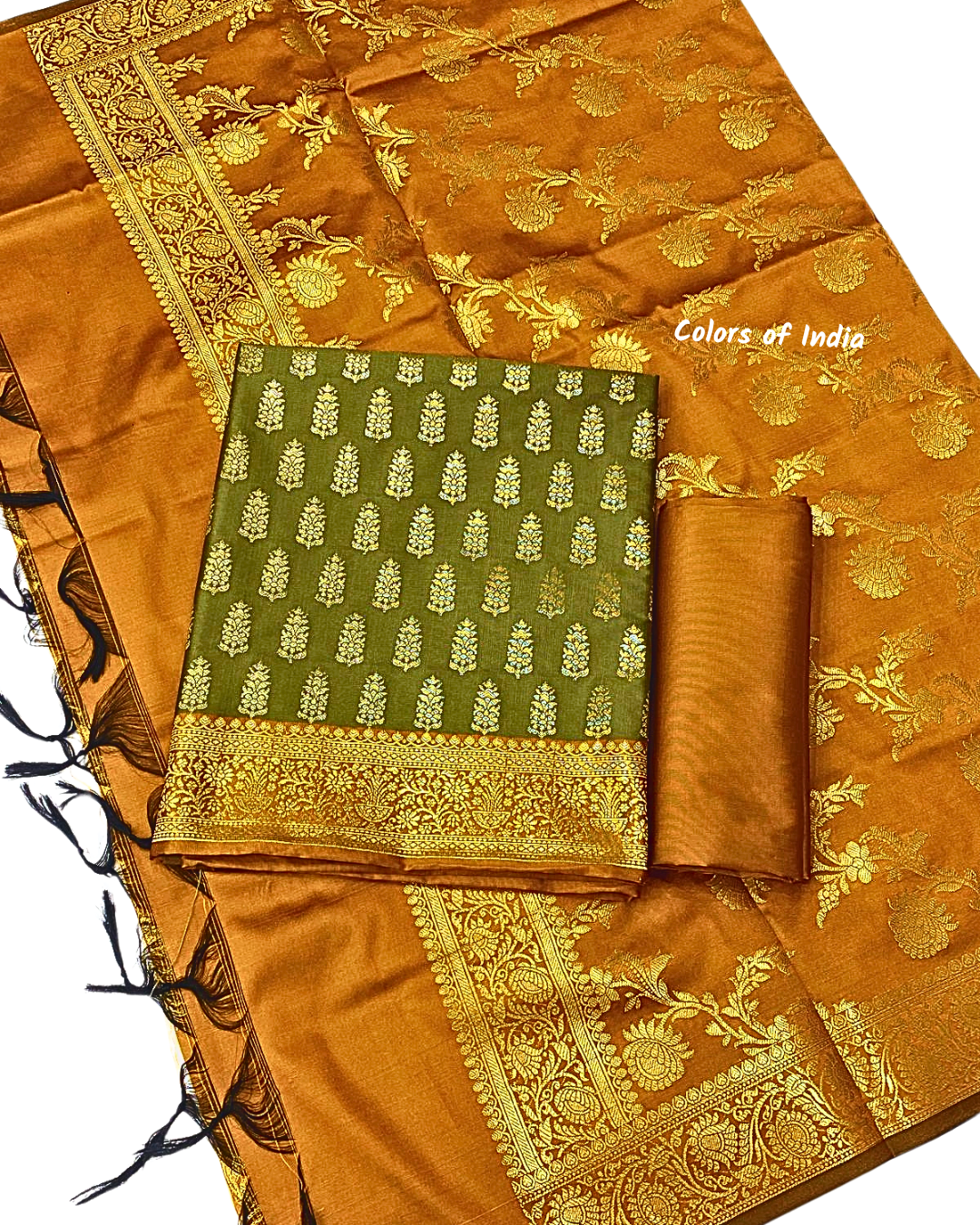 Elegant Wedding Salwar Suit with Bridal Dupatta | Unstitched Suit for Brides & Festive Celebrations