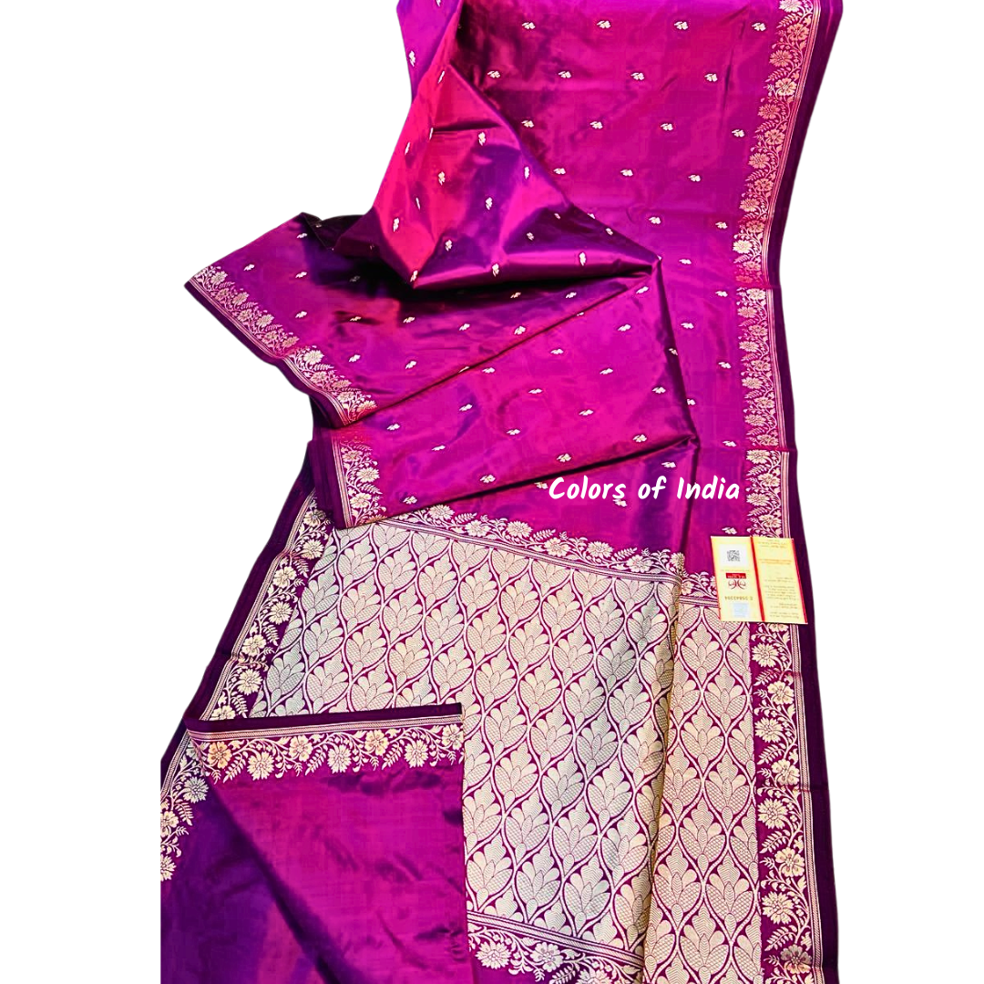 Banarasi Katan 100% Pure Silk Saree