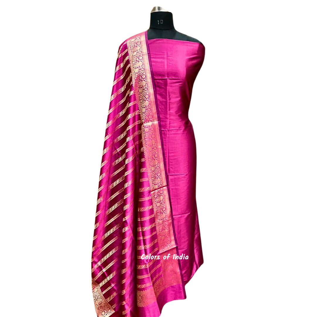 Banarasi silk suit for Weddings