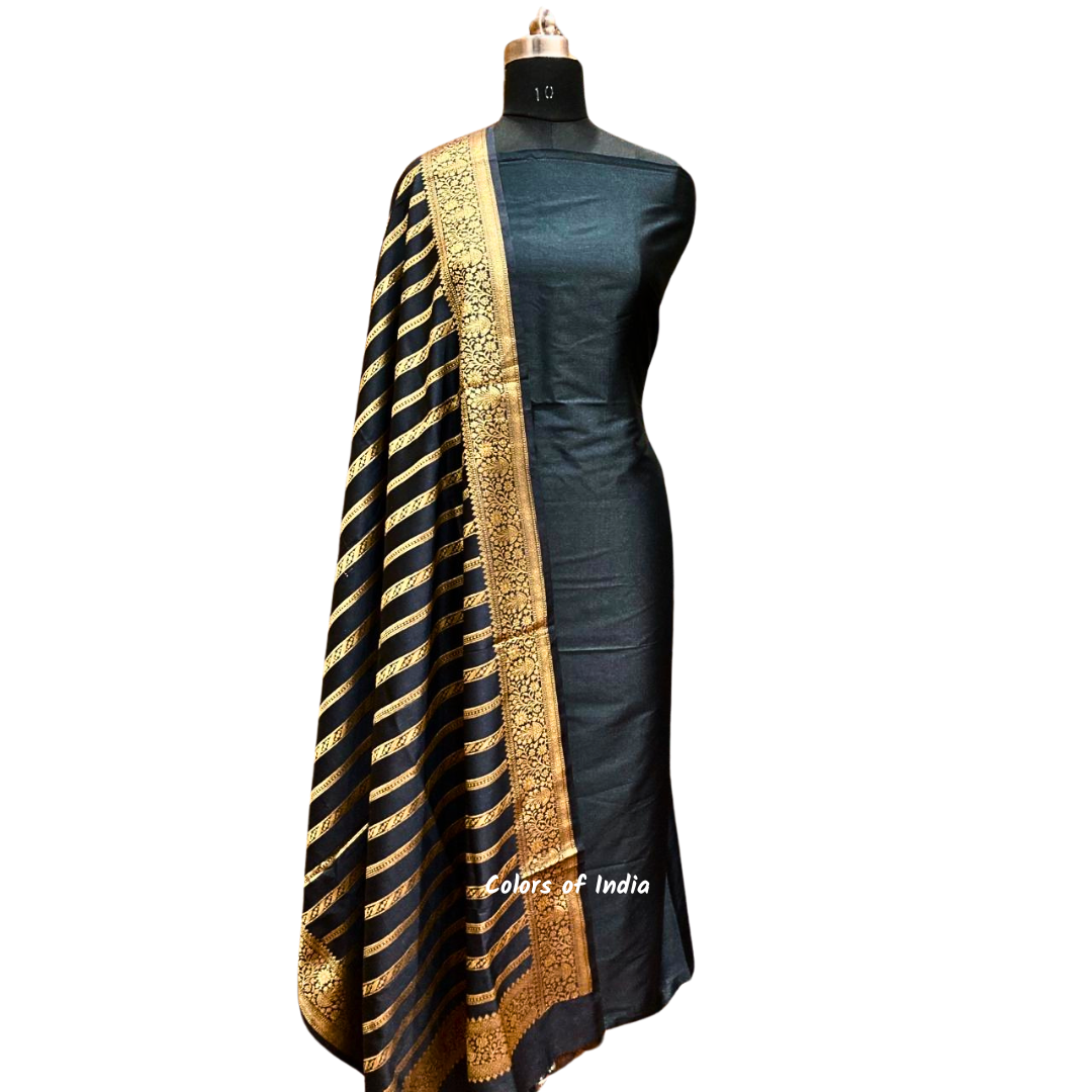 Banarasi silk suit for Weddings