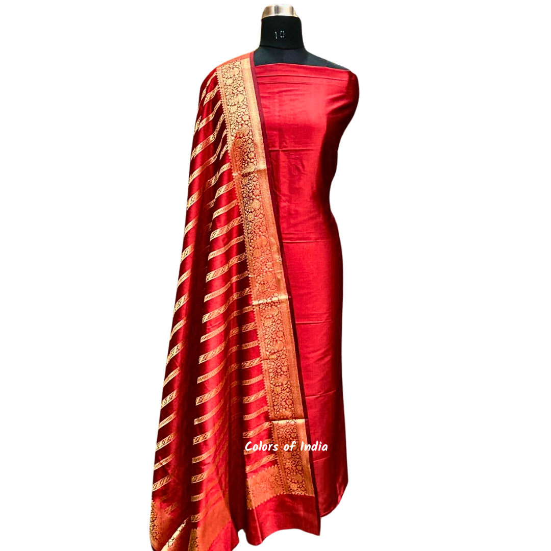 Banarasi silk suit for Weddings