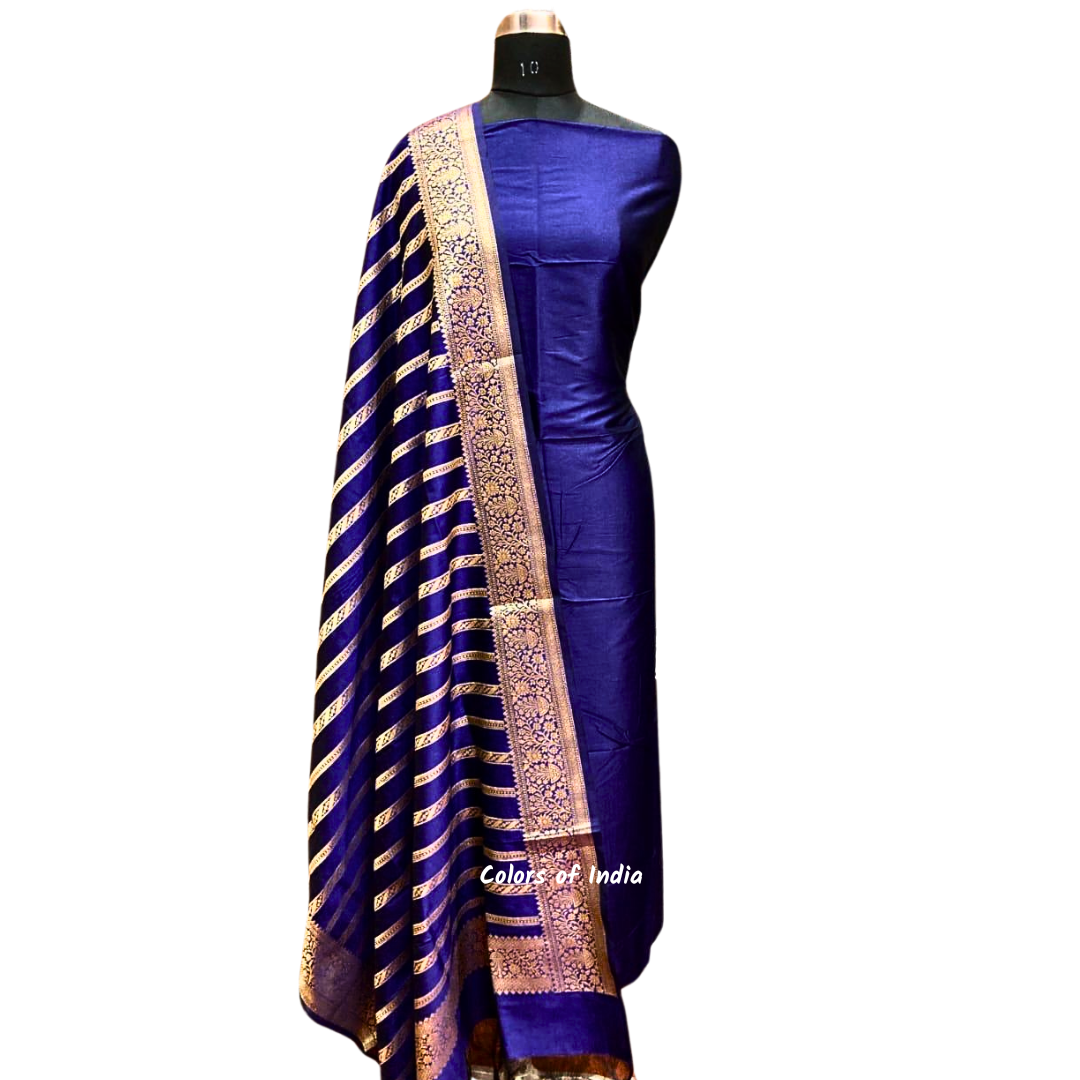 Banarasi silk suit for Weddings