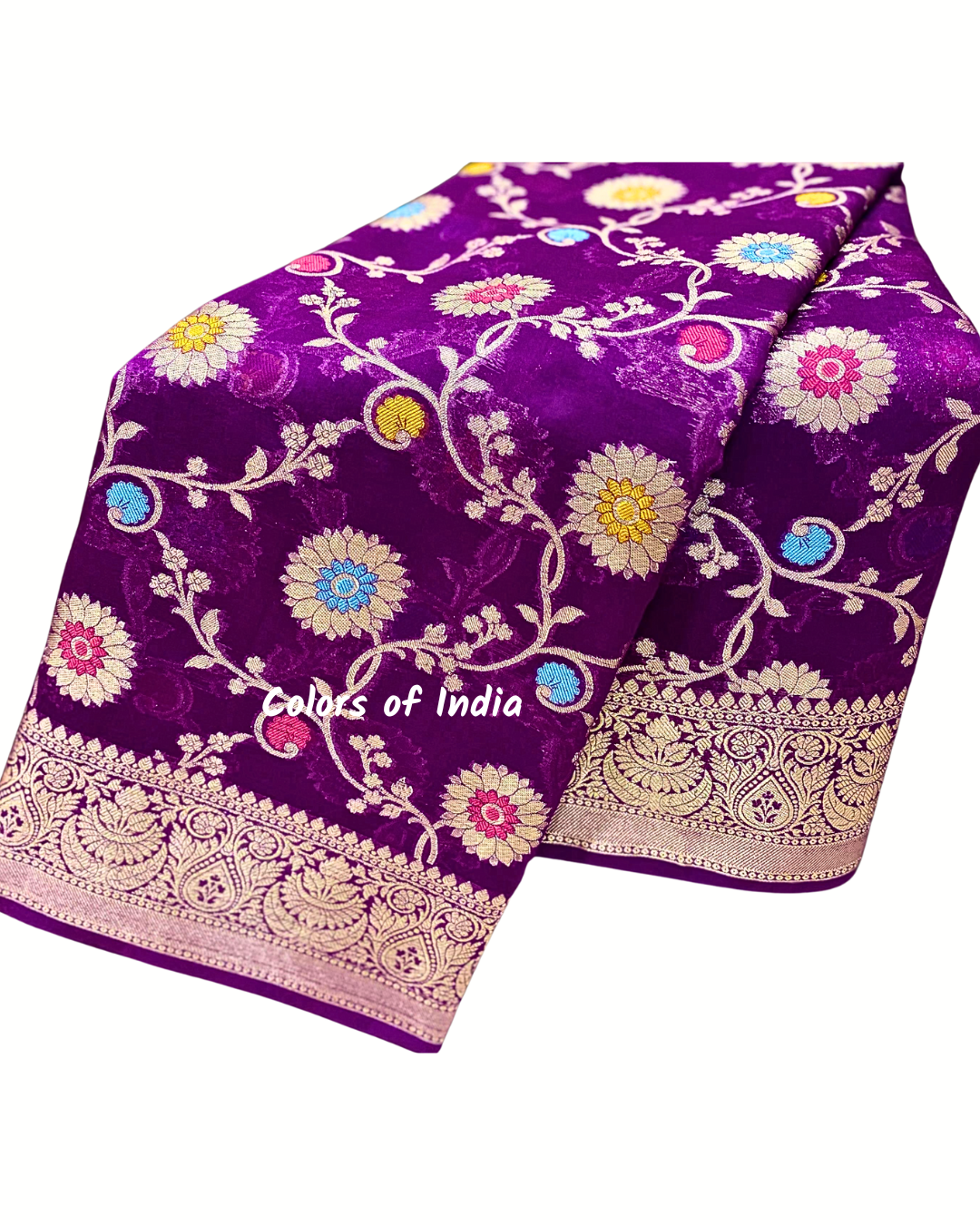 Banarasi Semi Georgette Party Wear Saree