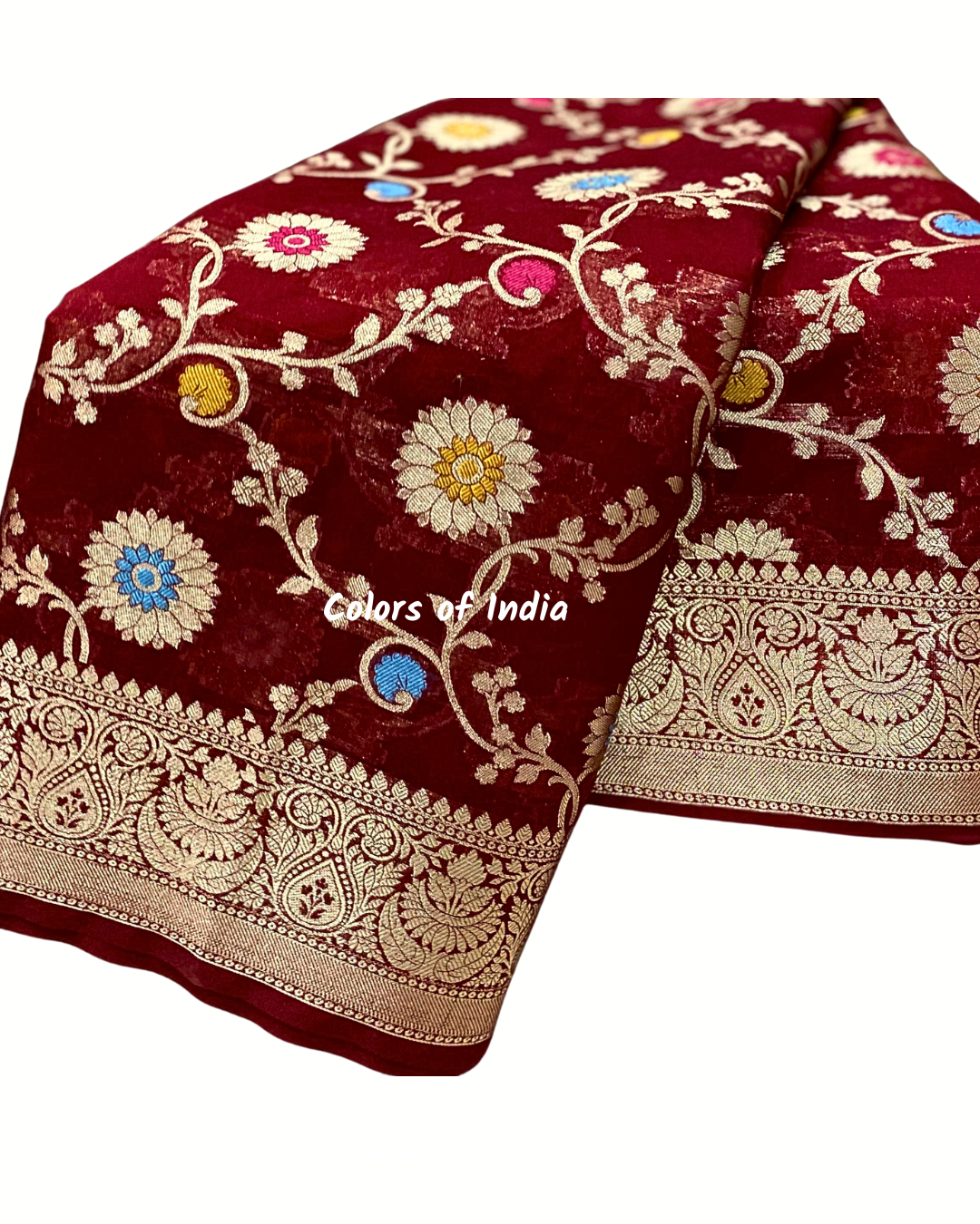 Banarasi Semi Georgette Party Wear Saree