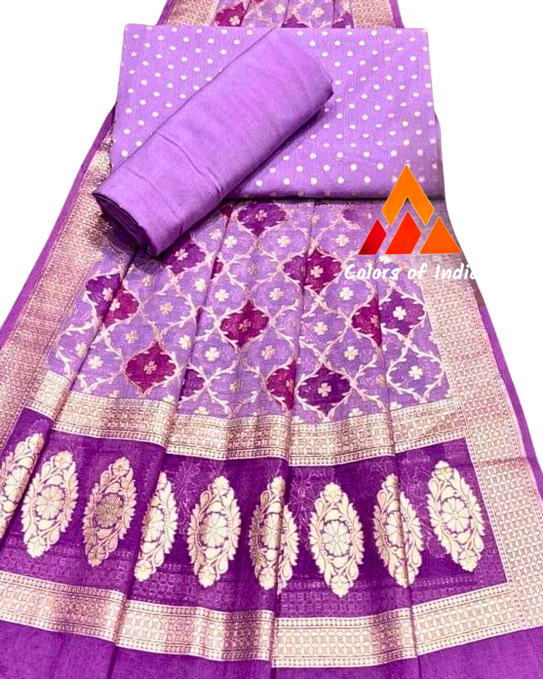 Summer party wear chanderi cotton dress material