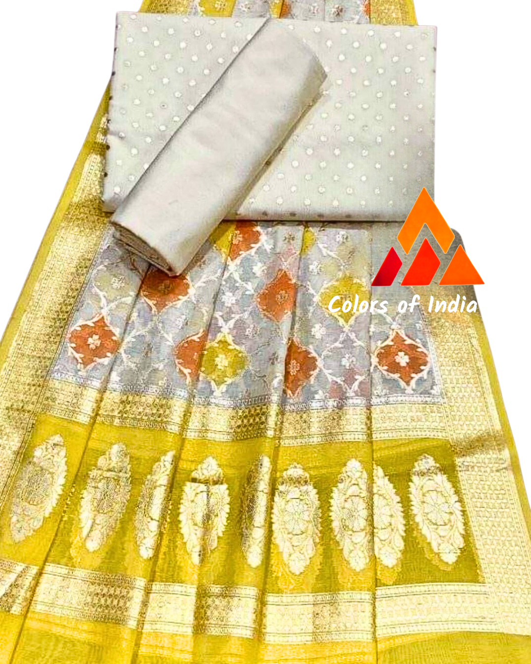 Summer party wear chanderi cotton dress material