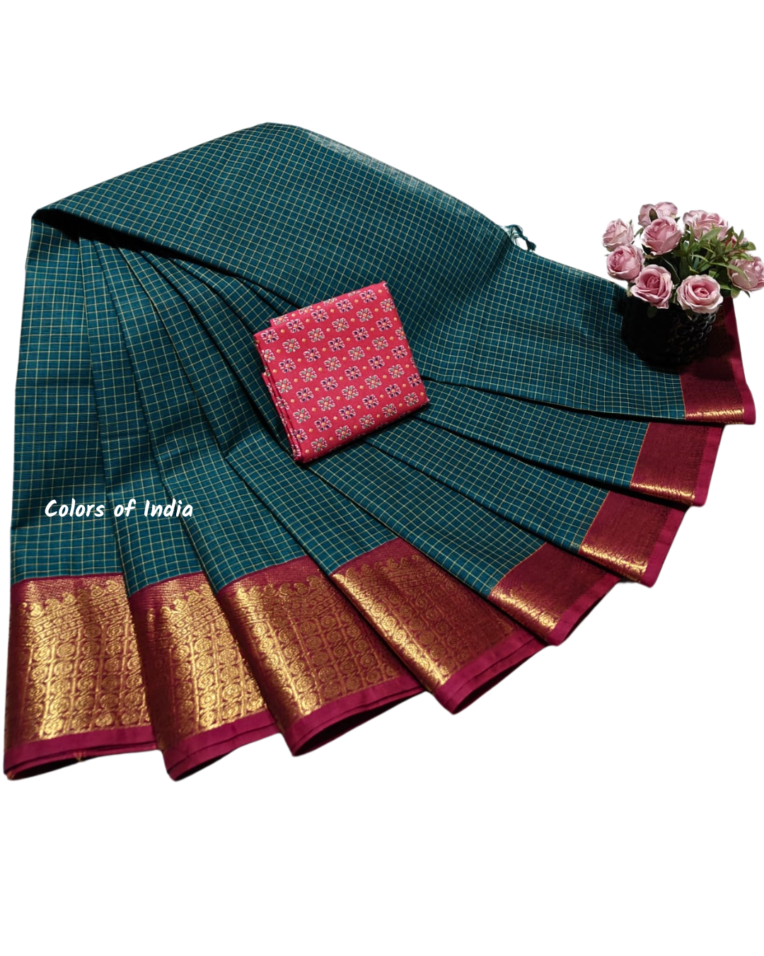 Authentic Kanchi Cotton Saree , Perfect for Every Occasion