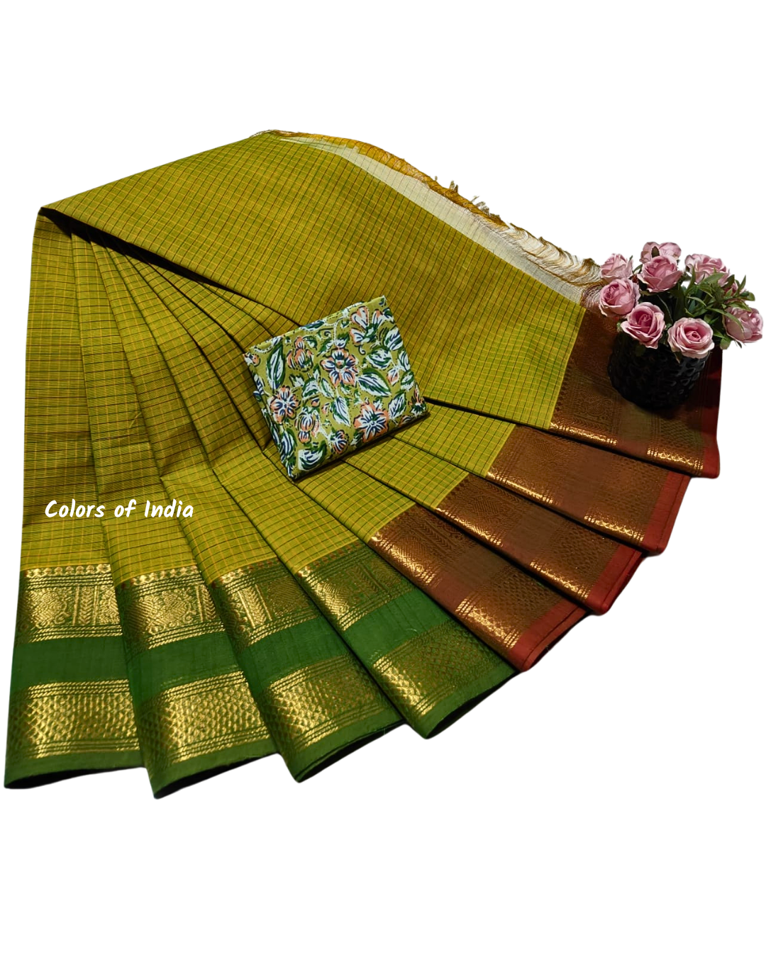 Authentic Kanchi Cotton Saree , Perfect for Every Occasion