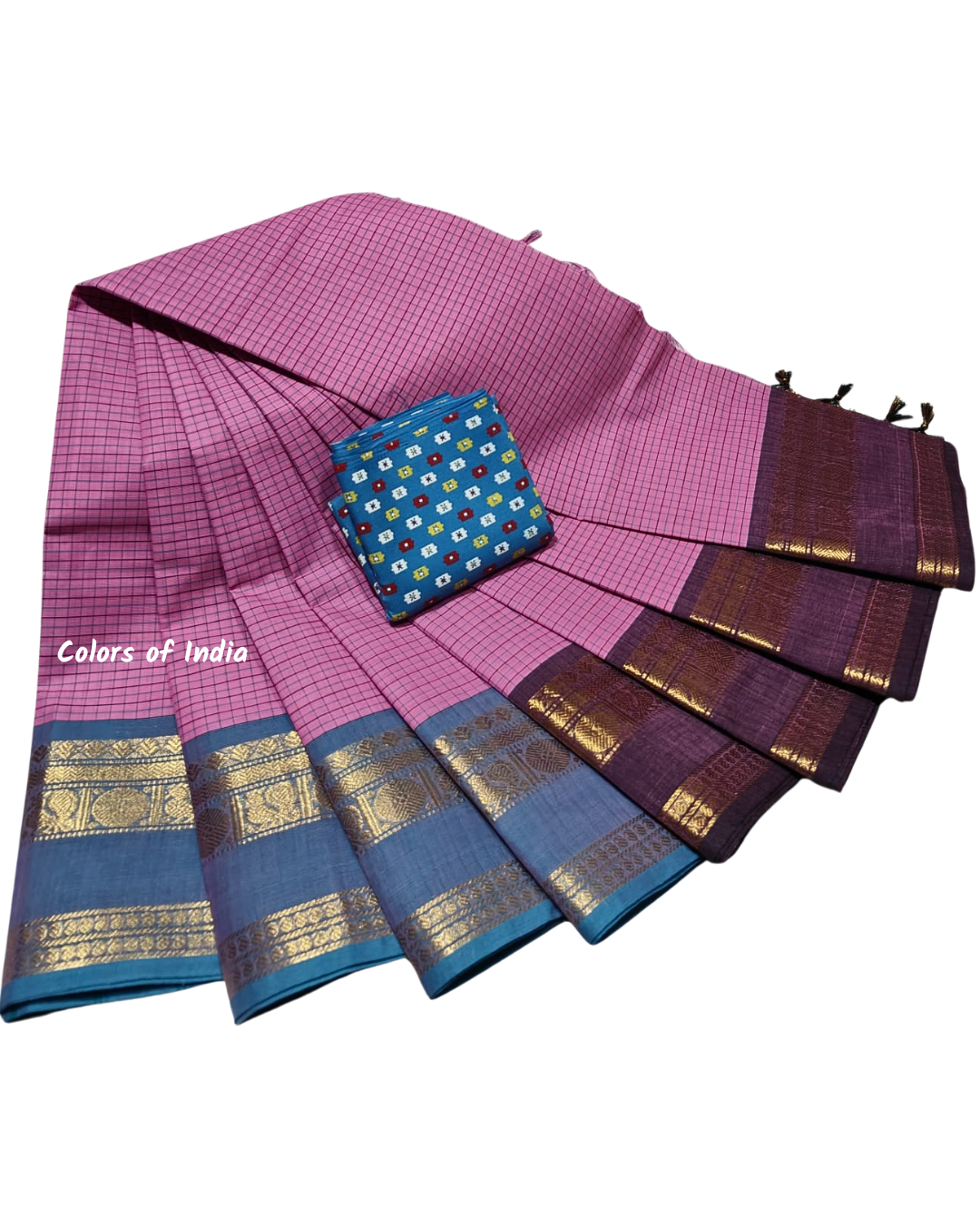 Authentic Kanchi Cotton Saree , Perfect for Every Occasion