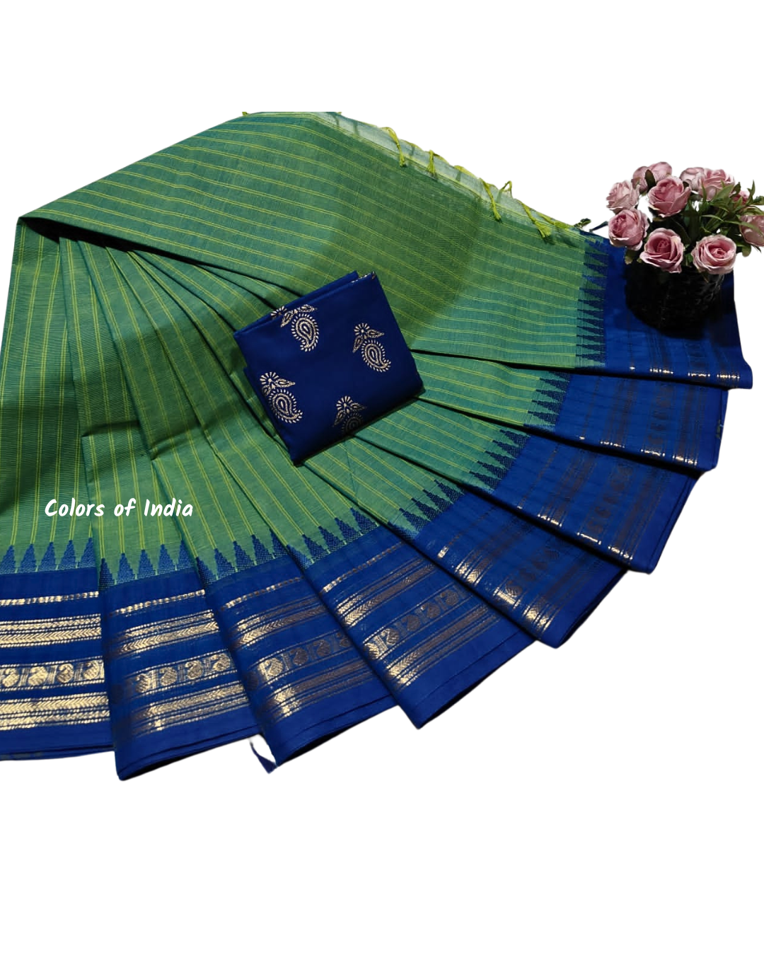 Authentic Kanchi Cotton Saree , Perfect for Every Occasion