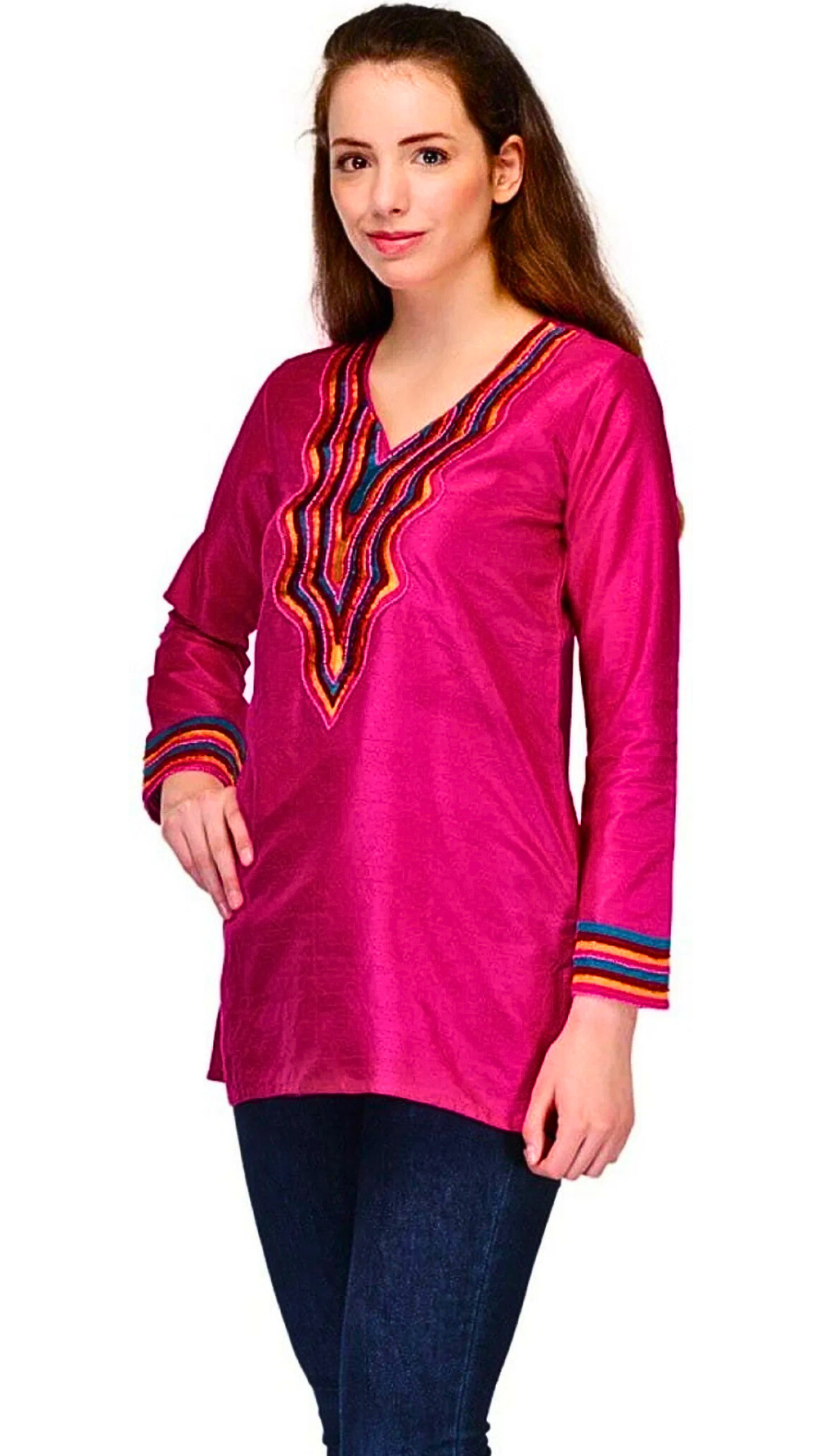 Vibrant pink indian kurti for women | Indian party wear for women | Festive outfit