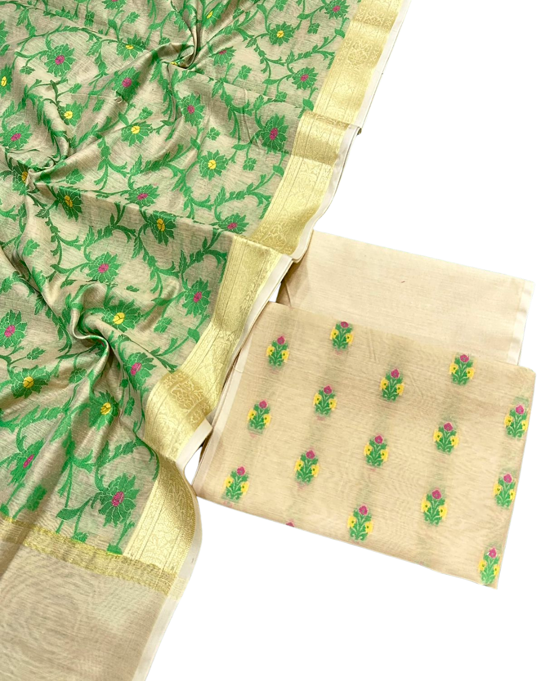 Banarasi Handloom Cotton Salwar Suit | Lightweight & Elegant Summer Wear