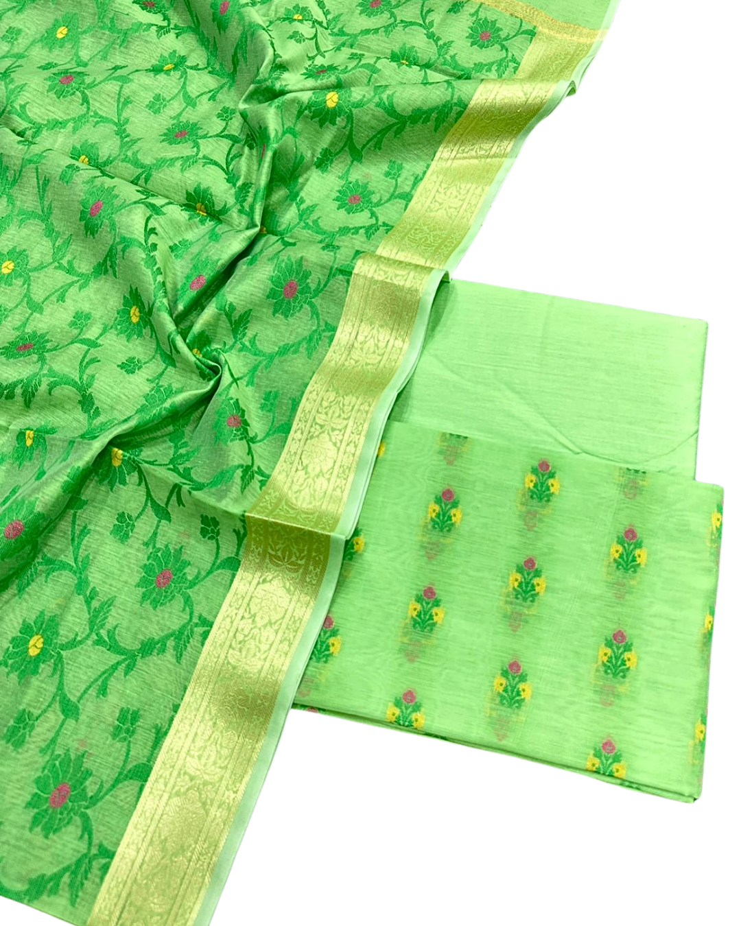 Banarasi Handloom Cotton Salwar Suit | Lightweight & Elegant Summer Wear