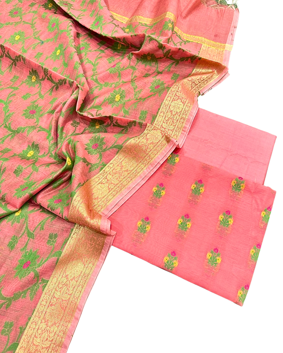 Banarasi Handloom Cotton Salwar Suit | Lightweight & Elegant Summer Wear
