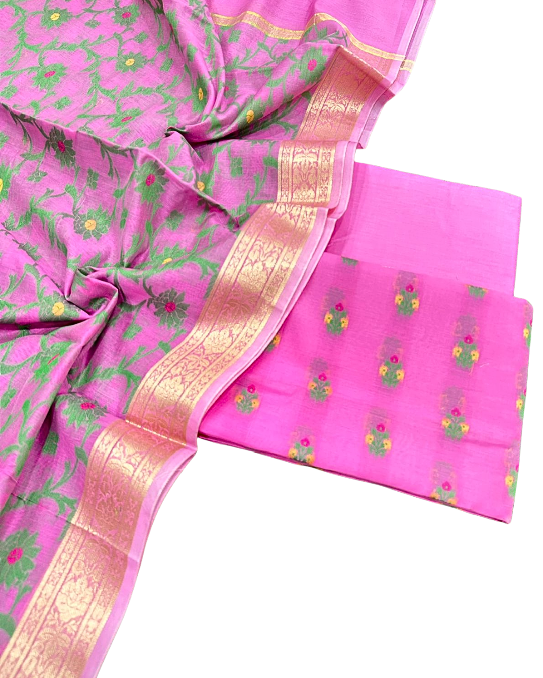 Banarasi Handloom Cotton Salwar Suit | Lightweight & Elegant Summer Wear