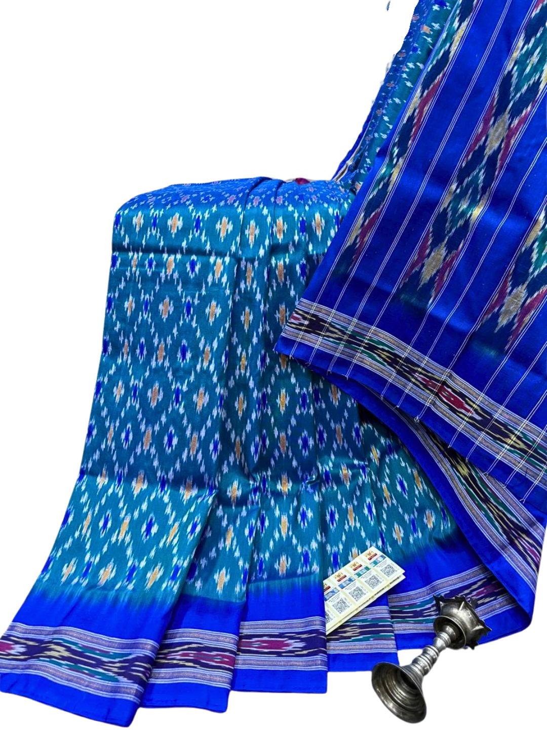 Authentic Ikat Silk Saree | Traditional Ethnic Saree for Weddings & Festivals
