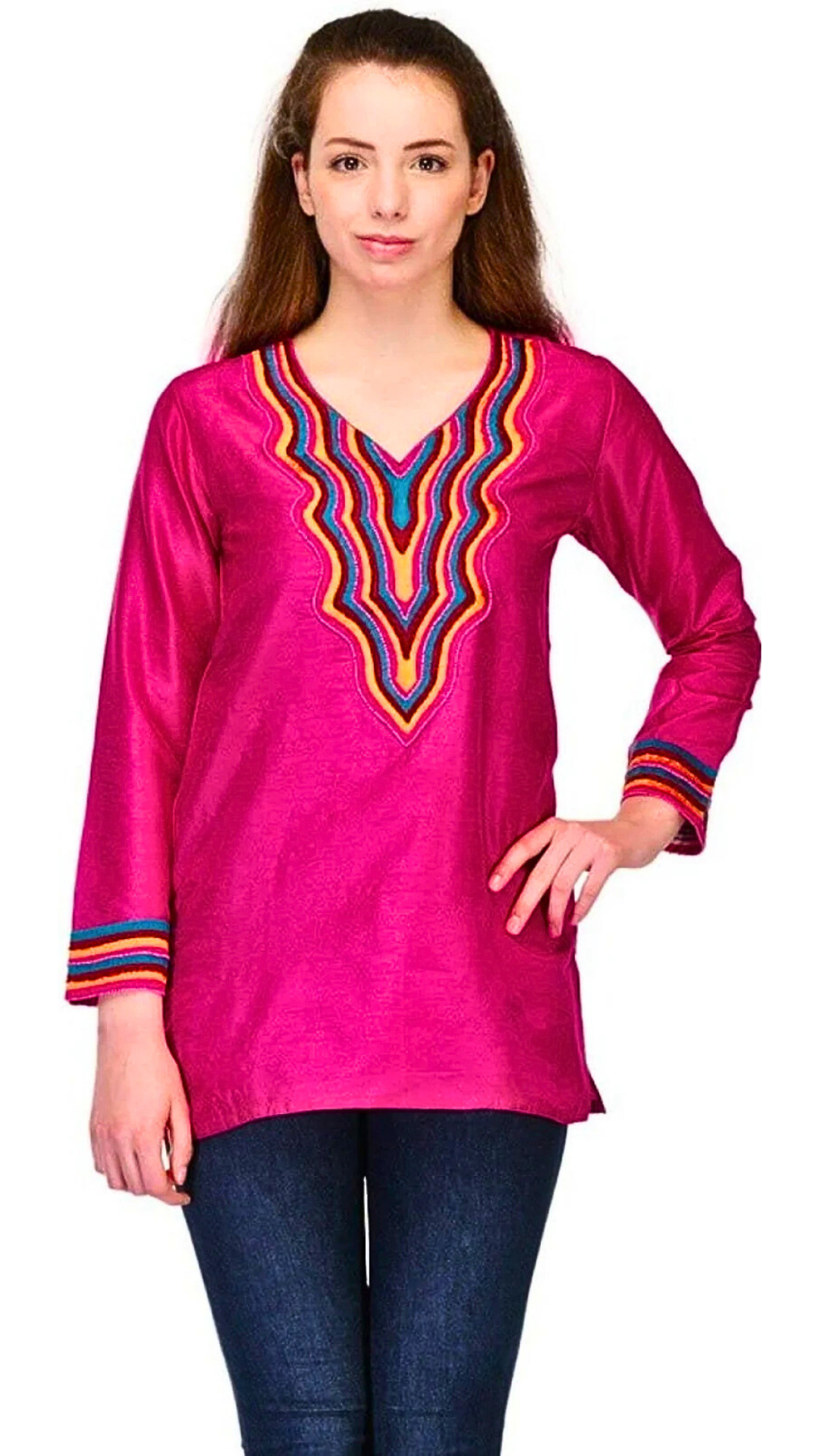 Vibrant pink indian kurti for women | Indian party wear for women | Festive outfit