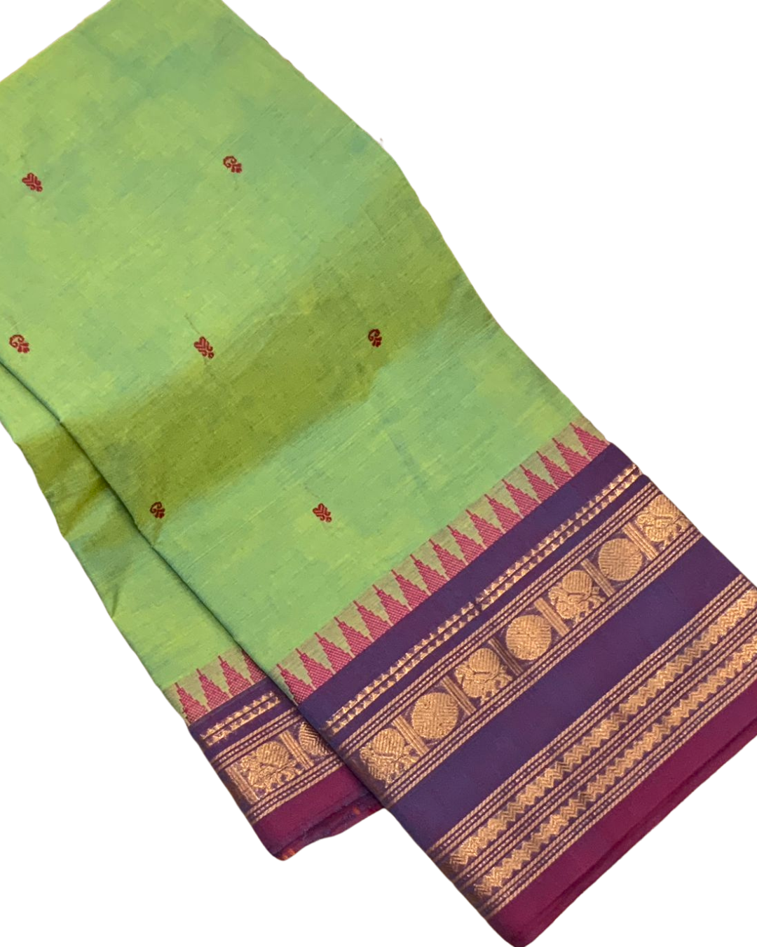 Traditional Kanchi Cotton Saree | Handwoven & Soft Cotton