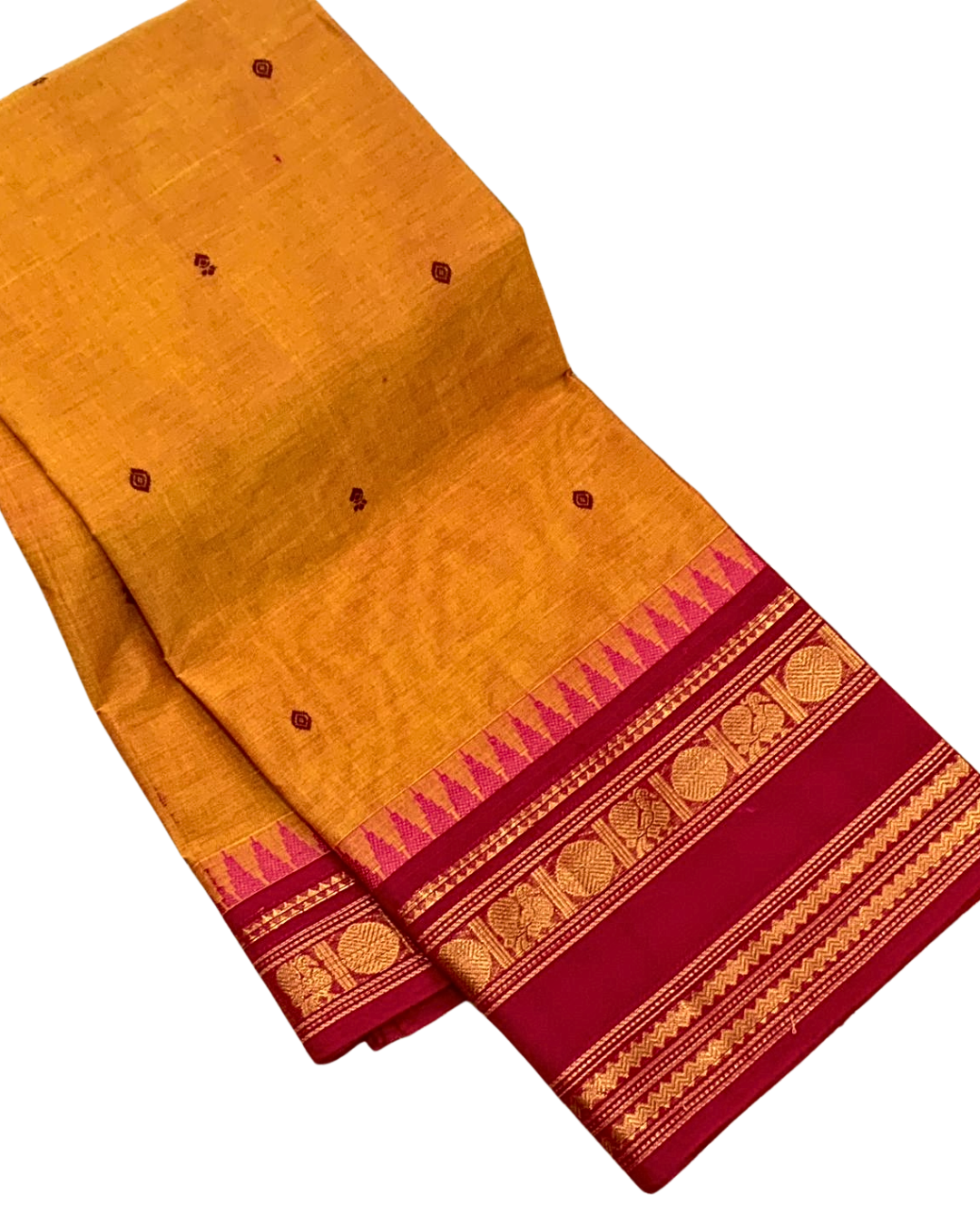 Traditional Kanchi Cotton Saree | Handwoven & Soft Cotton