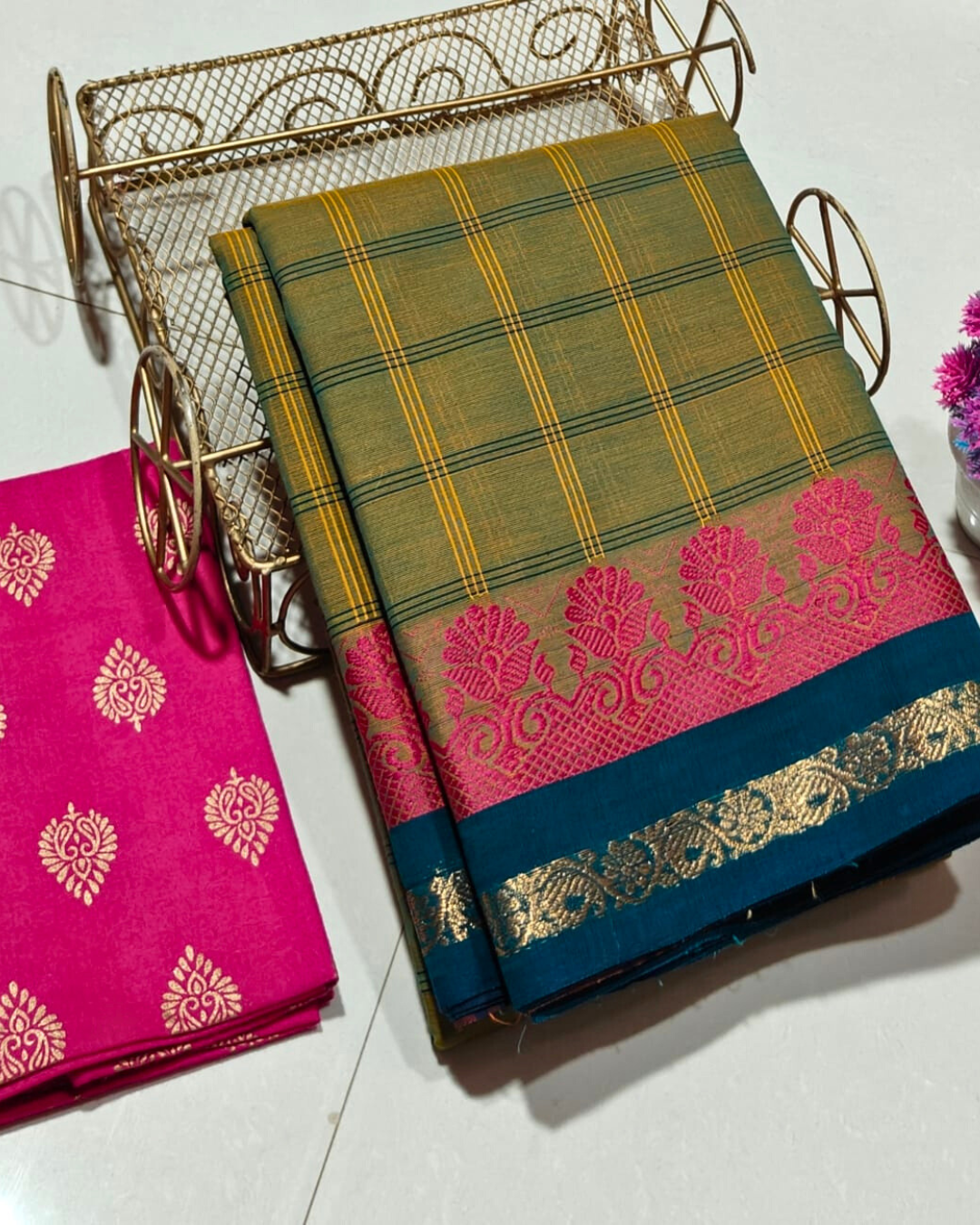 100% Pure Kanchi Cotton Saree | Summer Wear Cotton Saree | Handloom Saree with Blouse | Soft & Comfortable