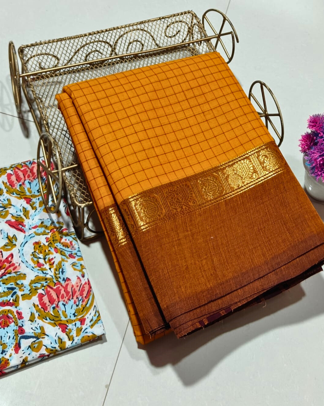 100% Pure Kanchi Cotton Saree | Summer Wear Cotton Saree | Handloom Saree with Blouse | Soft & Comfortable