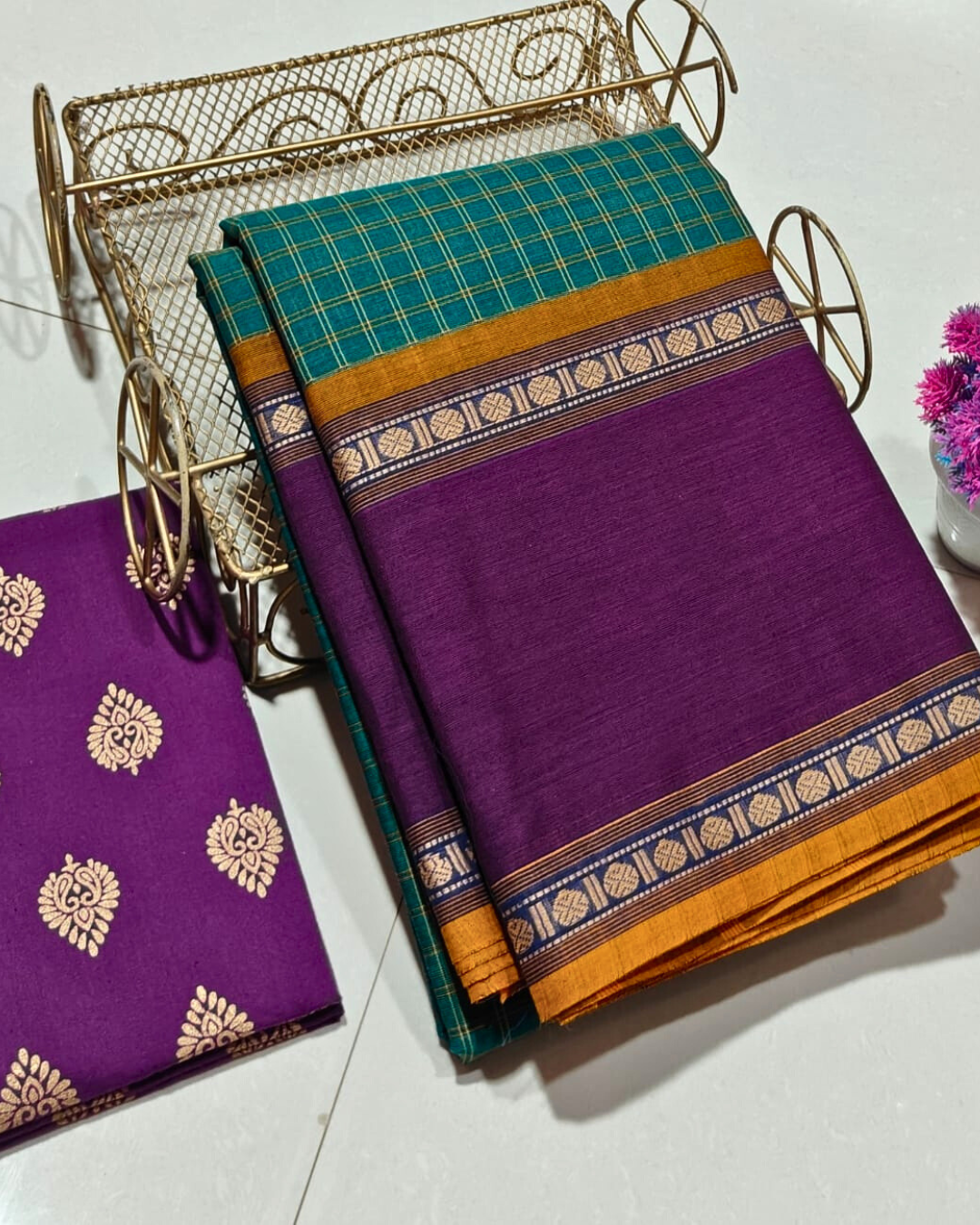 100% Pure Kanchi Cotton Saree | Summer Wear Cotton Saree | Handloom Saree with Blouse | Soft & Comfortable