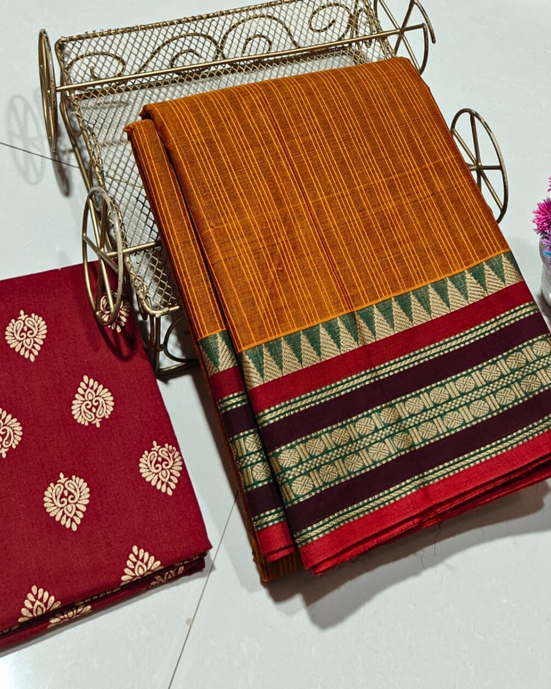 100% Pure Kanchi Cotton Saree | Summer Wear Cotton Saree | Handloom Saree with Blouse | Soft & Comfortable