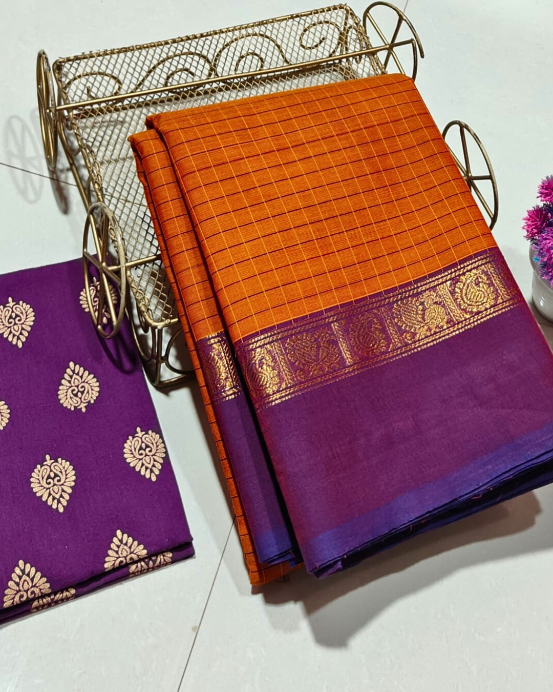 100% Pure Kanchi Cotton Saree | Summer Wear Cotton Saree | Handloom Saree with Blouse | Soft & Comfortable