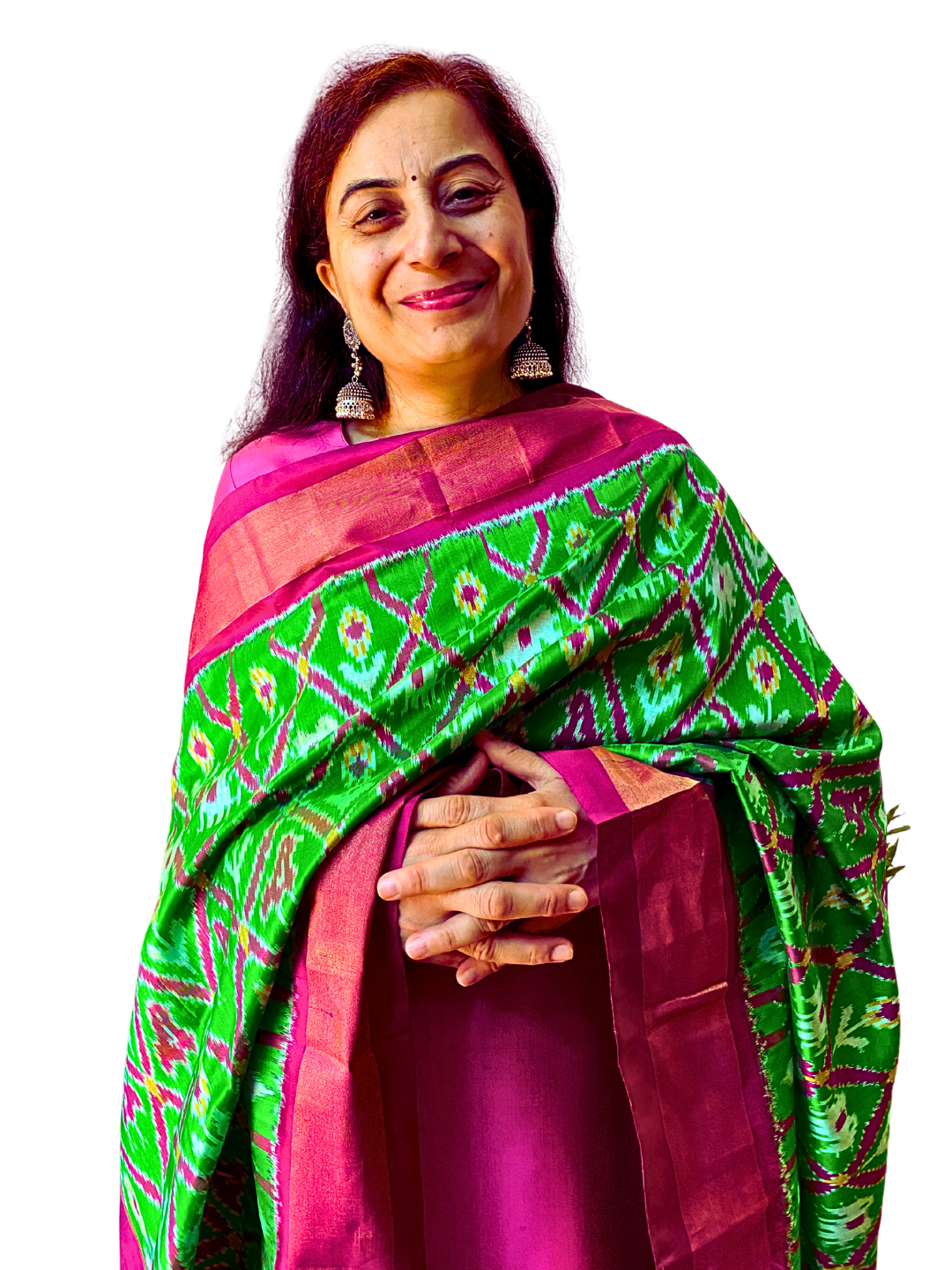 Green silk dupatta | Traditional Festive Dupatta for Women , SILK MARK CERTIFIED