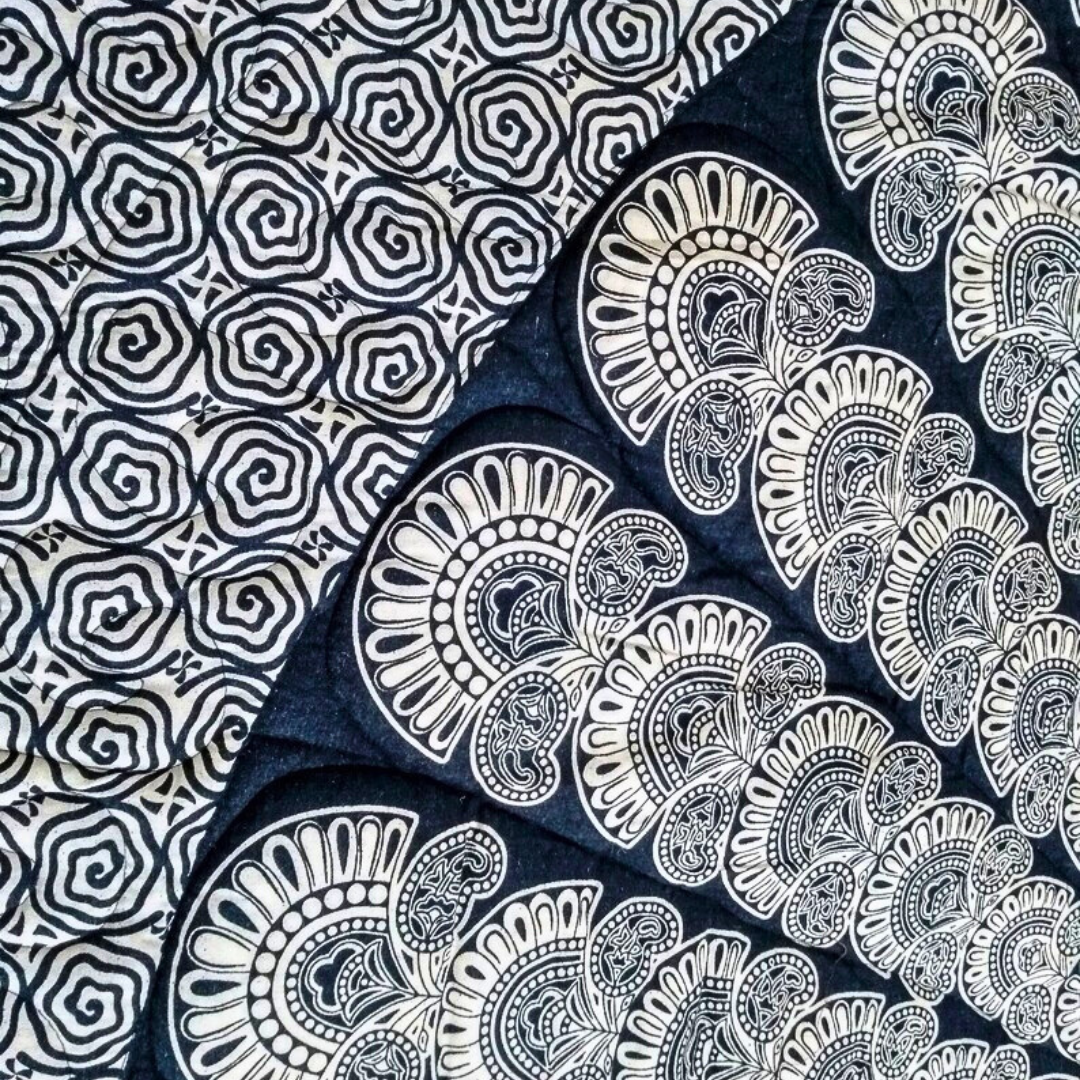 Black and White Queen Size Quilt