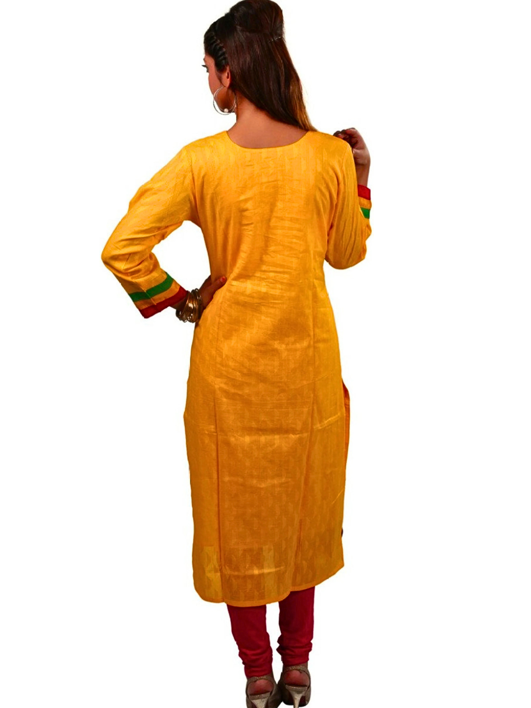 Yellow Cotton Kurta for Women | Comfortable Summer Ethnic Wear
