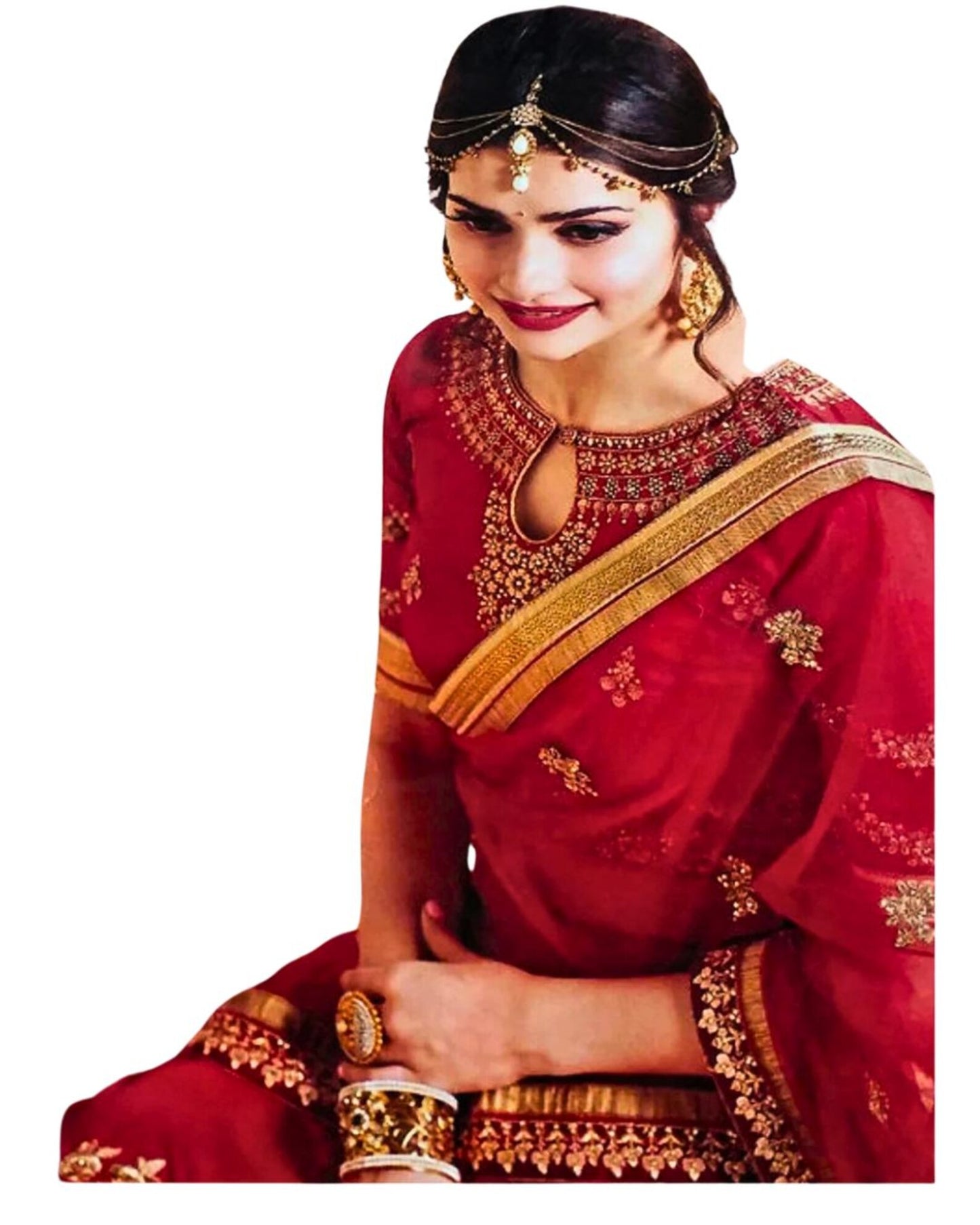 Stunning Red Wedding Lehenga Choli , Wedding and Reception Wear