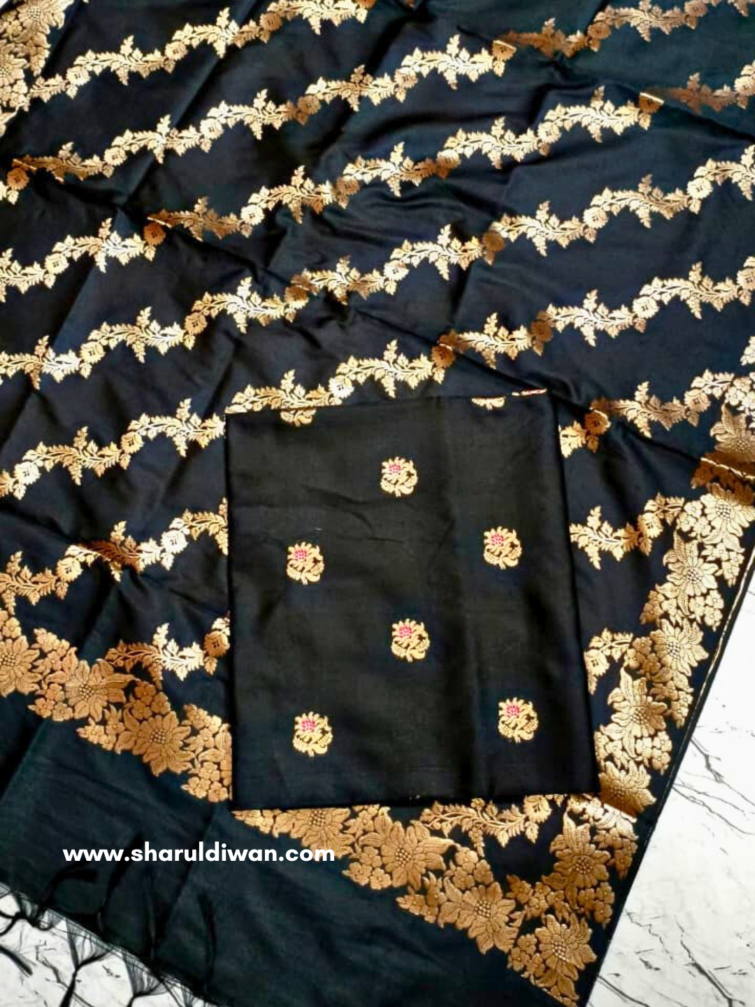 Banarasi Silk Salwar Suit – Unstitched Indian Ethnic Outfit
