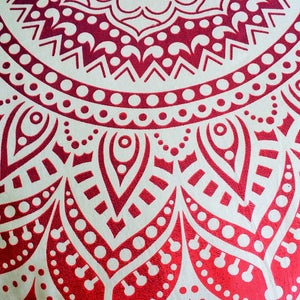 Red Large Size Floor Cushion Cover