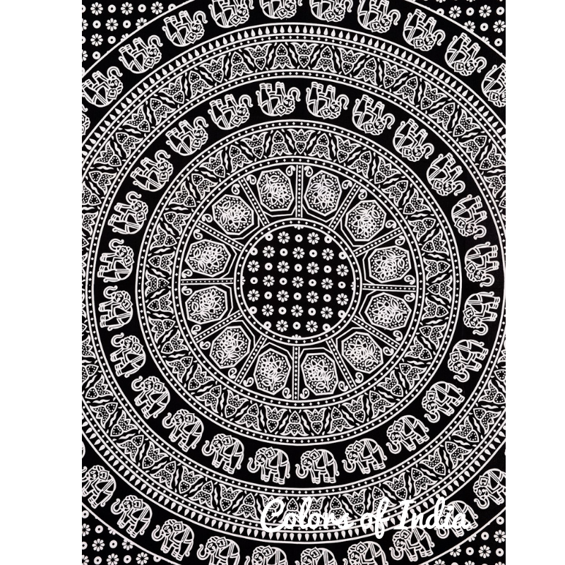 Black / White Queen Size Cotton Bedsheet , FREE DELIVERY
