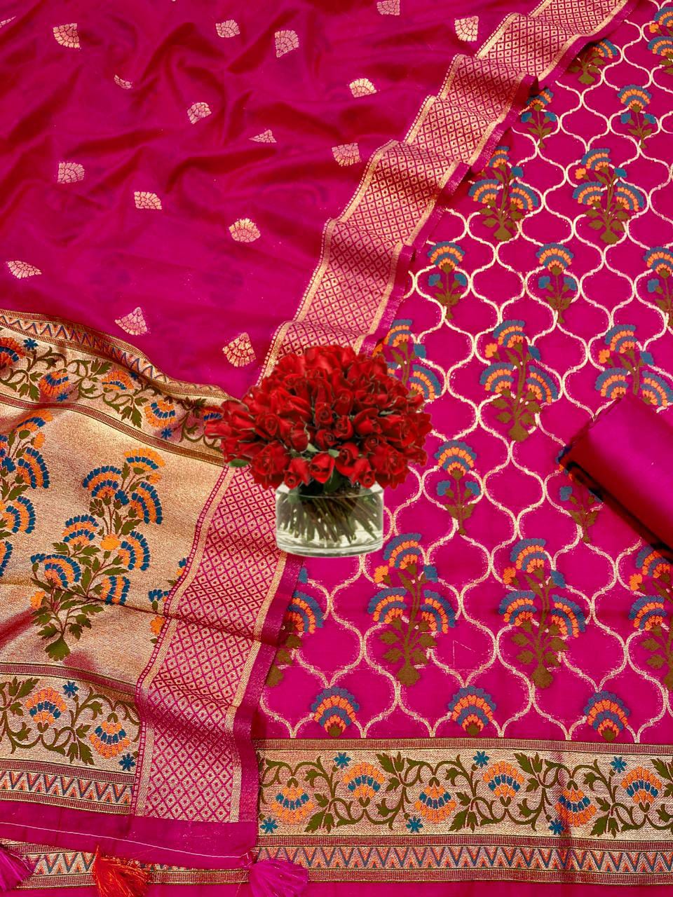 Party Wear Unstitched Salwar Suits / Dress Material