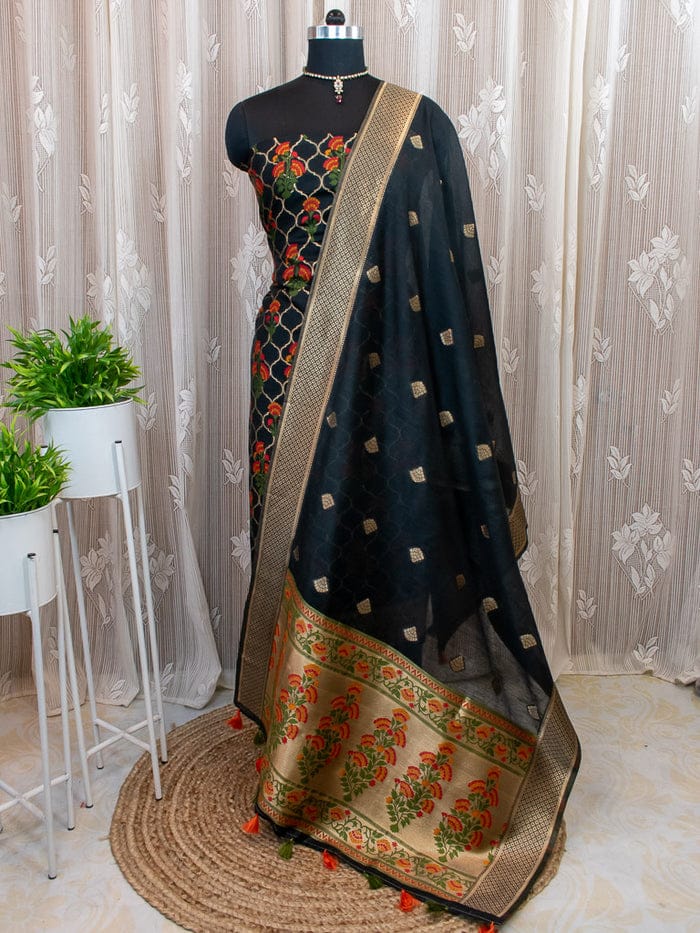 Party Wear Unstitched Salwar Suits / Dress Material