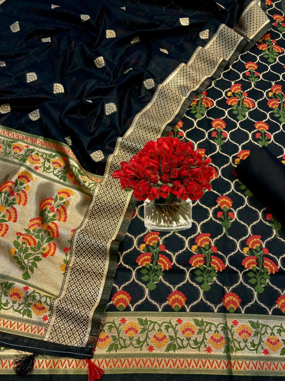 Party Wear Unstitched Salwar Suits / Dress Material