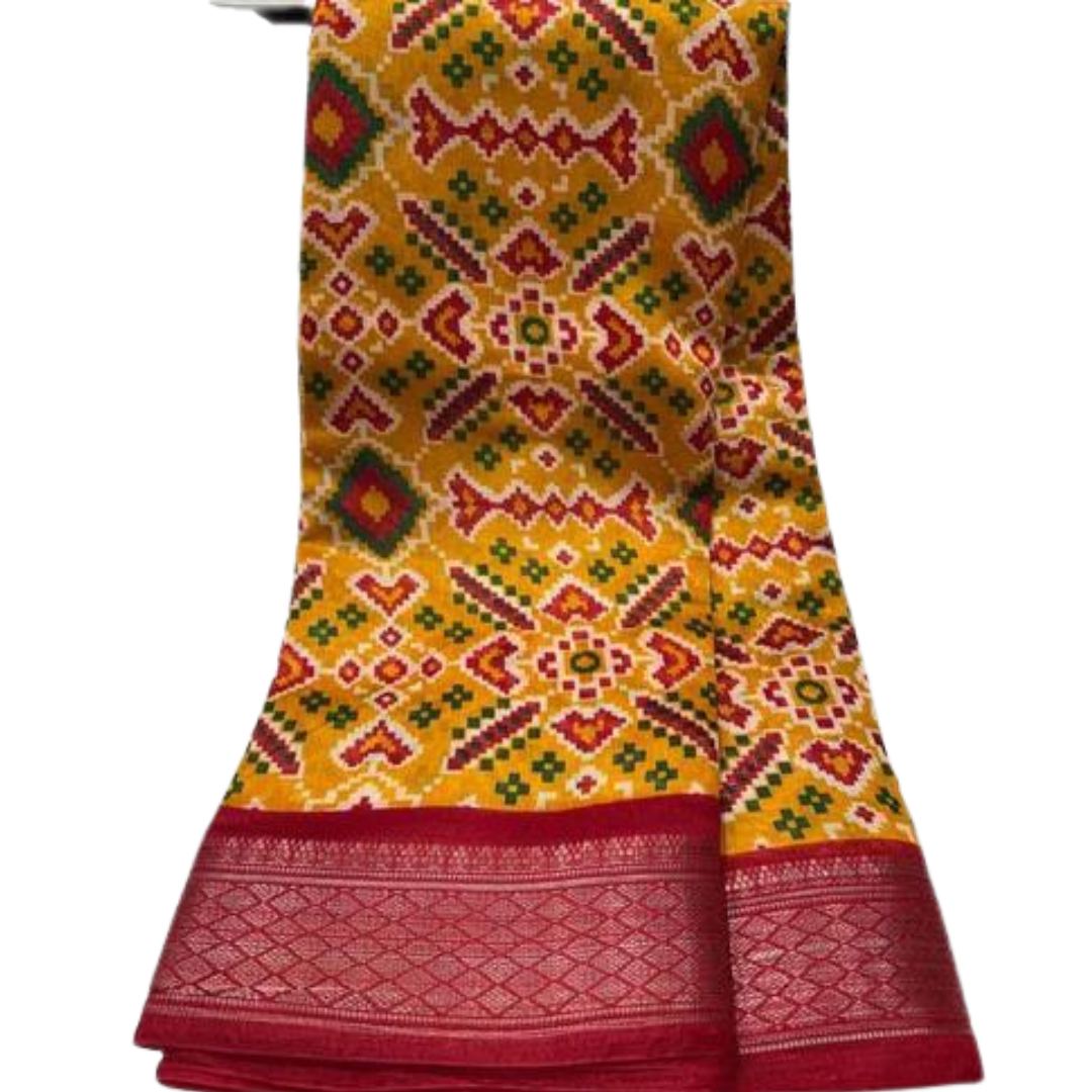 Handloom Patola Dola Silk Saree , FREE DELIVERY
